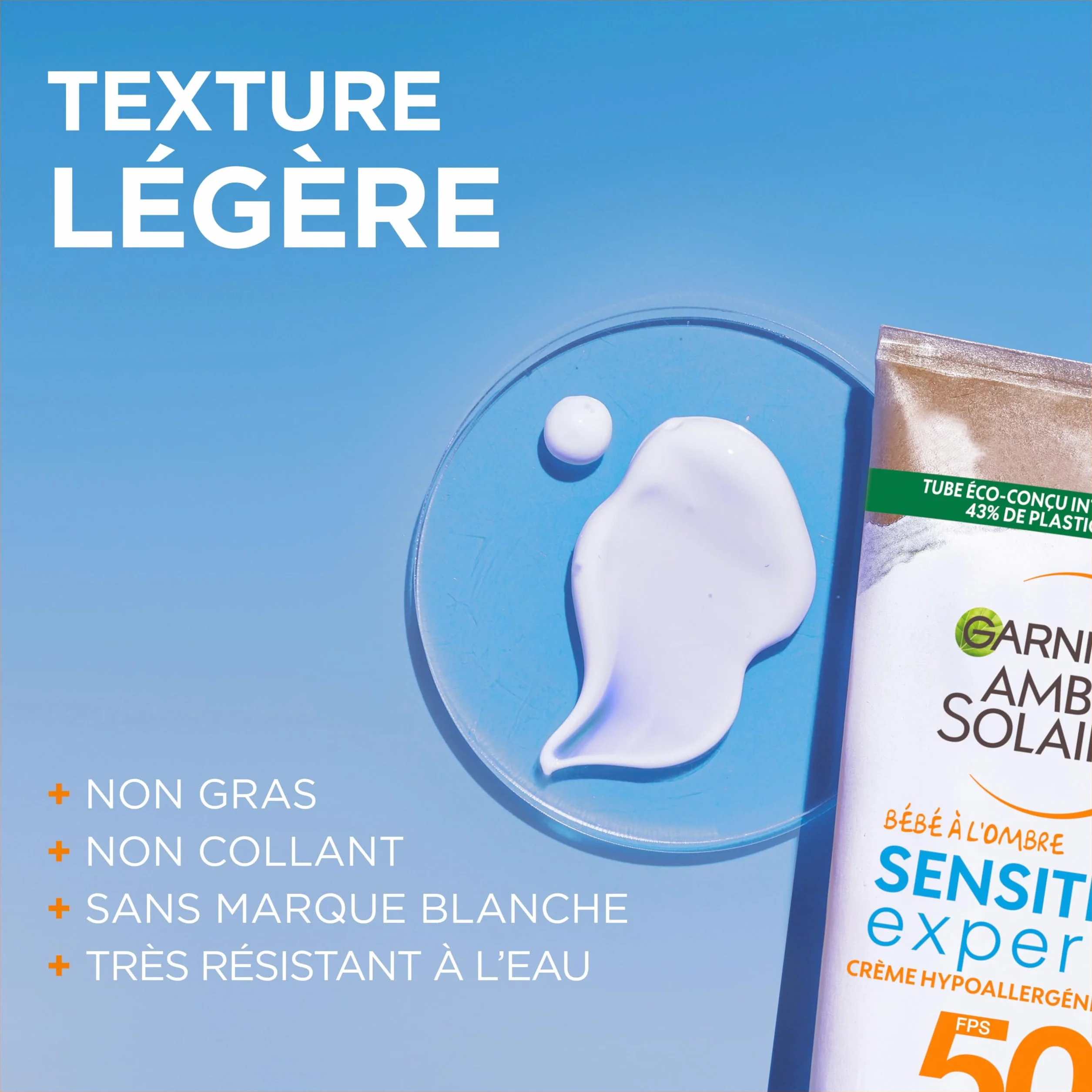 GARNIER Ambre Solaire Lait Solaire Bébé FPS 50+ 50 ml