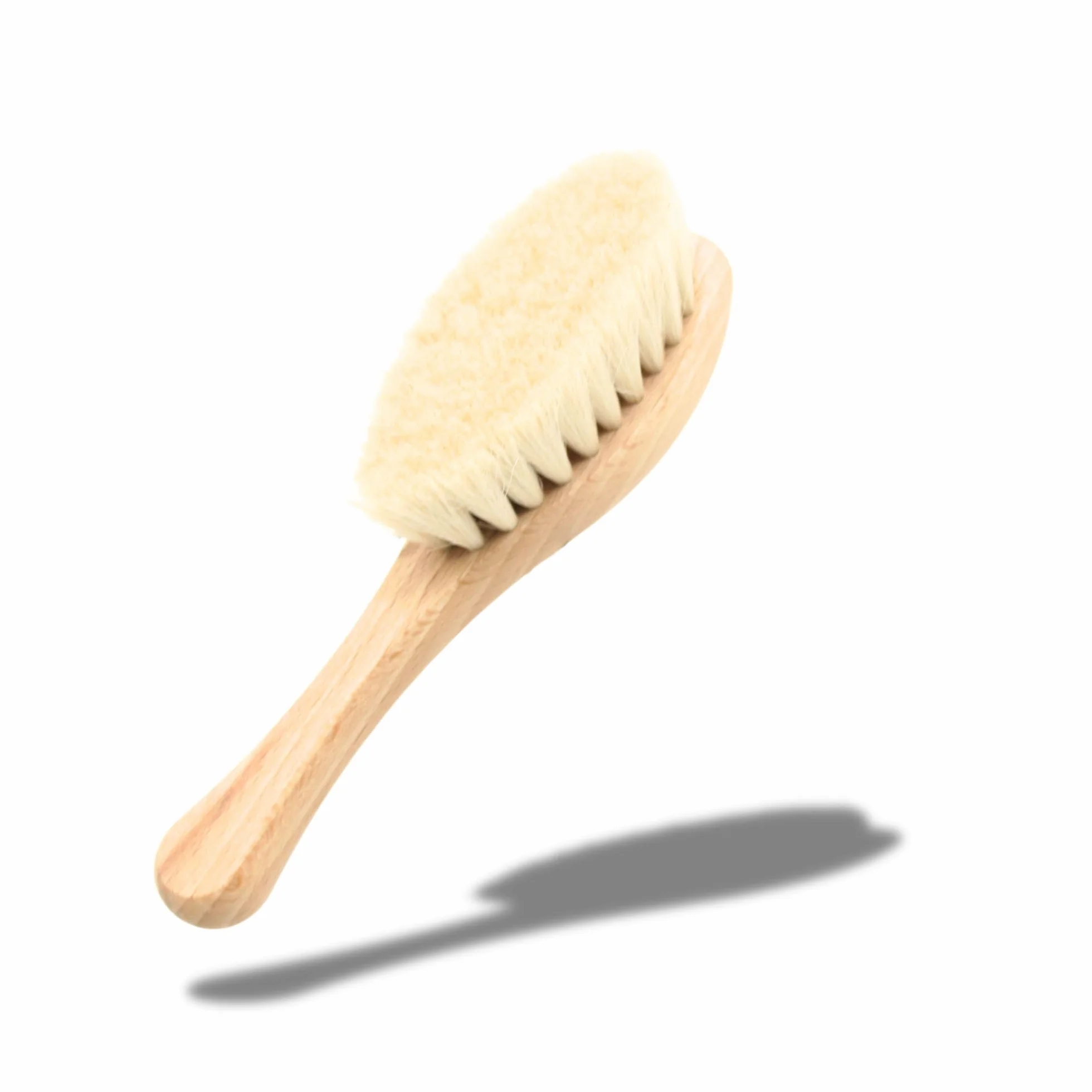 Brosse en Bois pour Massage Bébé Soin Capillaire - Brosse à Cheveux Bébé Poils Doux - Toilettage Nourrissons