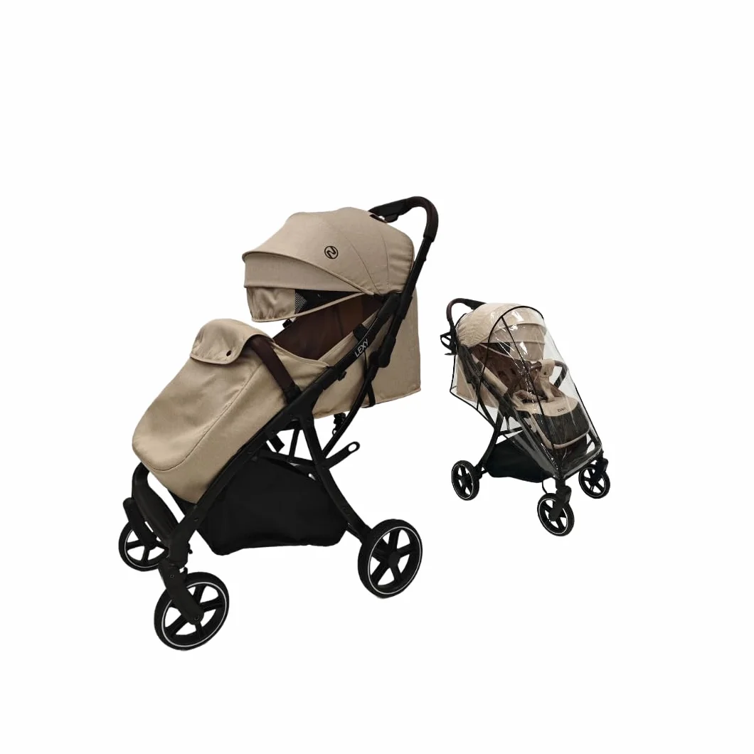 Nania Lexy poussette citadine compacte canne 0-4 ans 22kg légère 7,5 kg inclinable habillage pluie couvre-jambe inclus