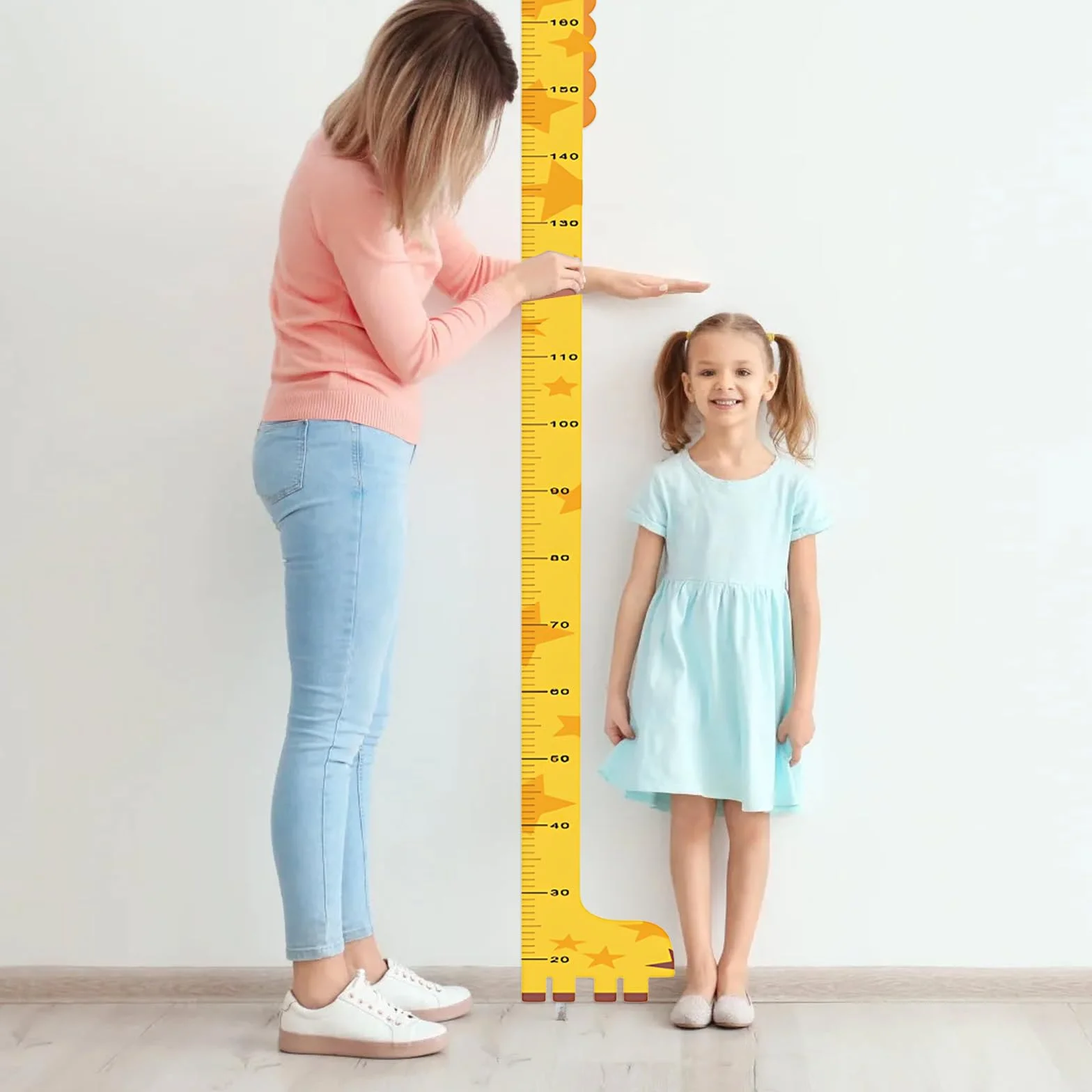 Volumoon Toise de Hauteur pour Enfants, Tableau de Croissance, Règle de Mesure Décoration Salle