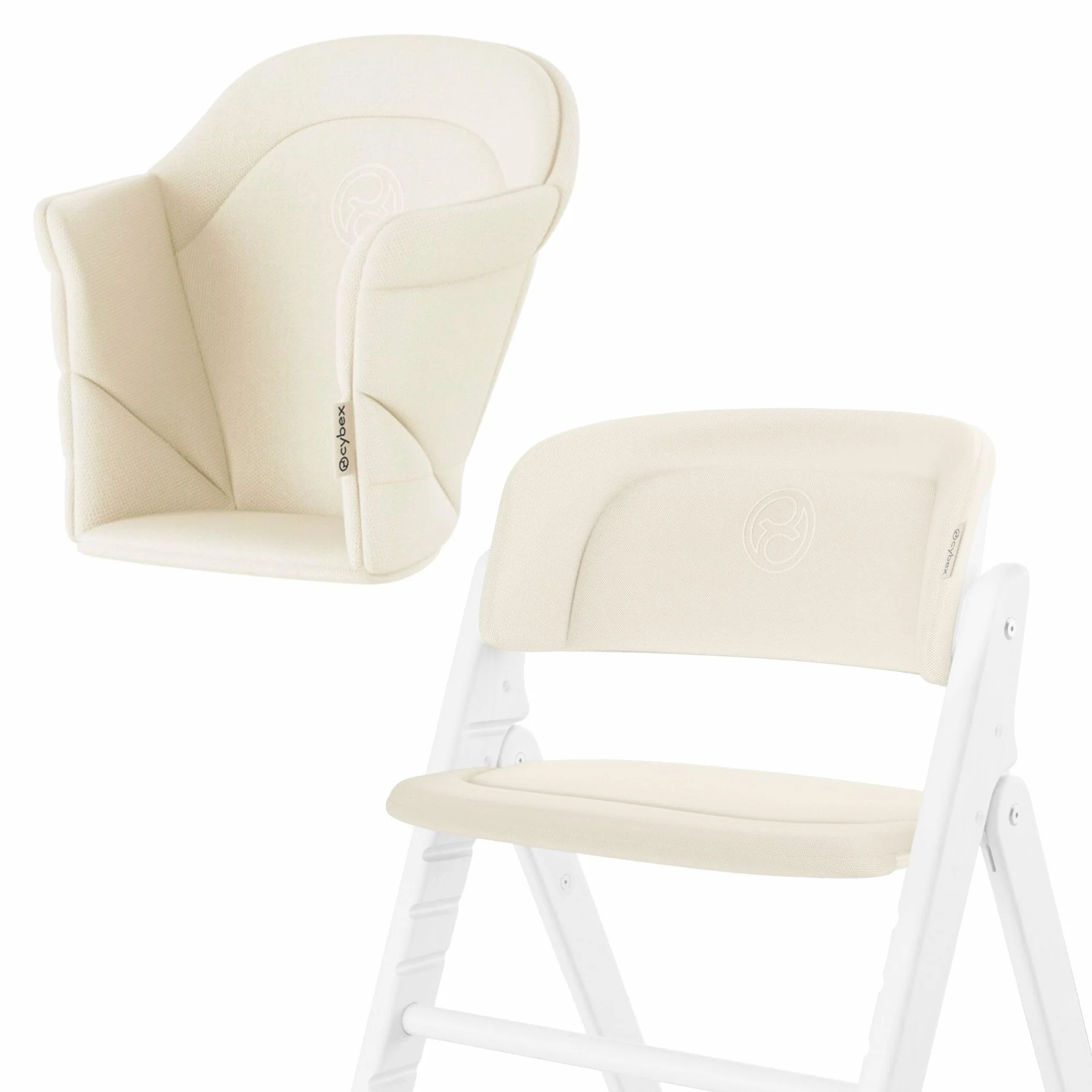 Cybex Click&Fold Incrustation de confort Canvas White-light beige PU