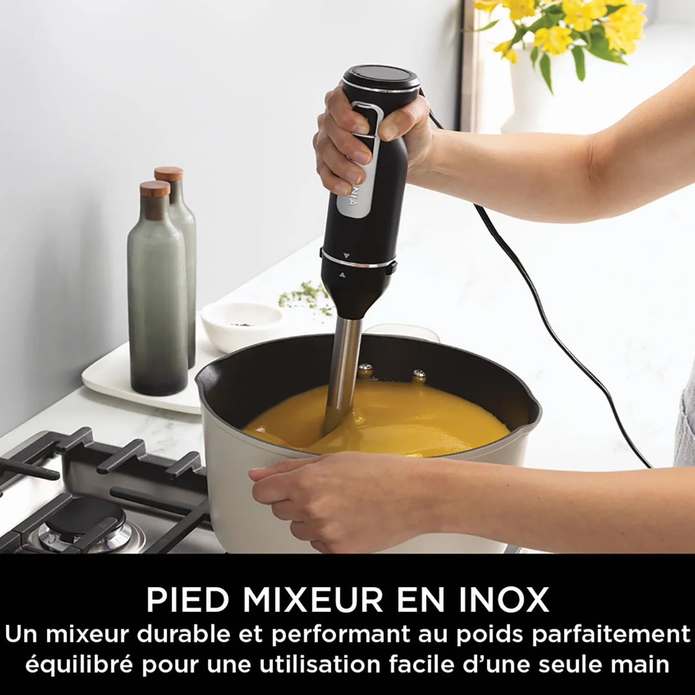 Ninja Foodi 3-en-1 Mixeur et Hachoir à main 850W noir CI100EU