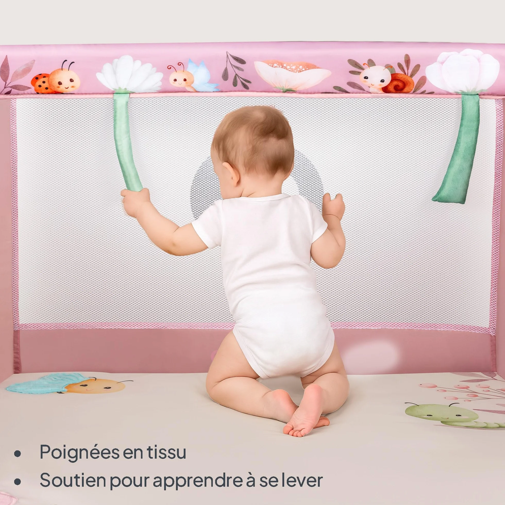 LIONELO MILLE PLUS Parc pour bébés 2-en-1 15 kg 0-36 mois Matelas 3D Pliable