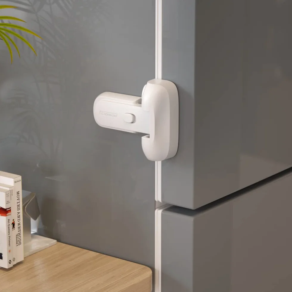 EUDEMON Serrure de porte réfrigérateur à l'épreuve des enfants 25mm blanc