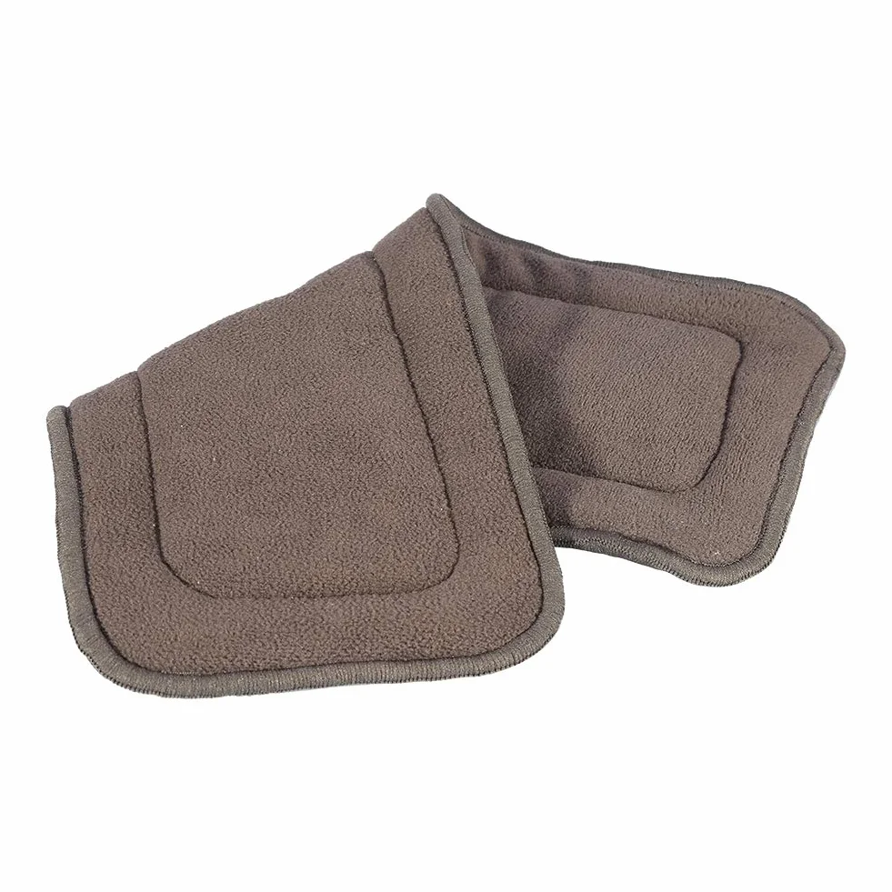 Lavable 5 Couches Tissu Bambou Charbon Doublure Couches Super Absorbante Insertion Adulte M