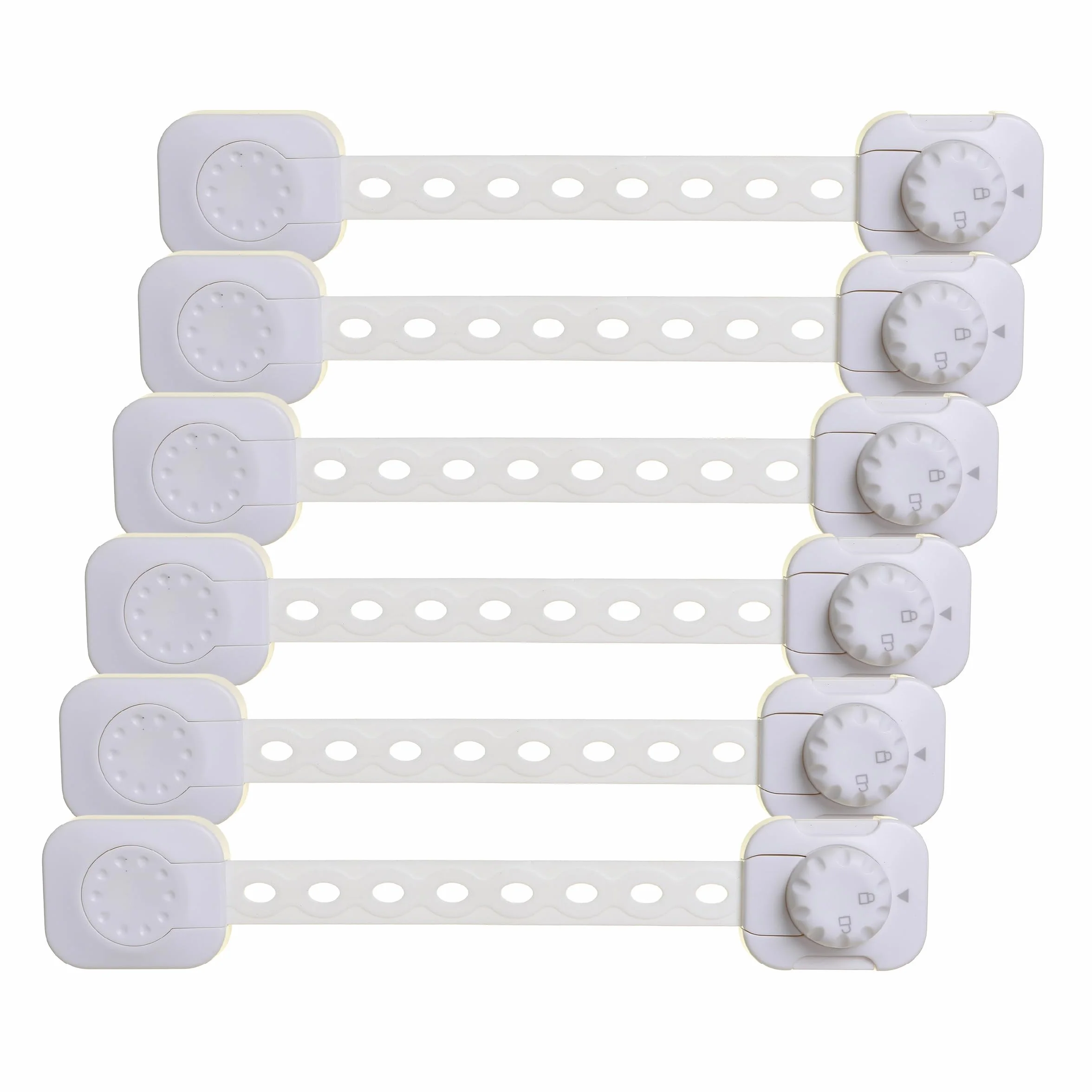 Dreambaby Twist 'N Lock G1435 Lot de 6 verrous de sécurité pour enfants Blanc