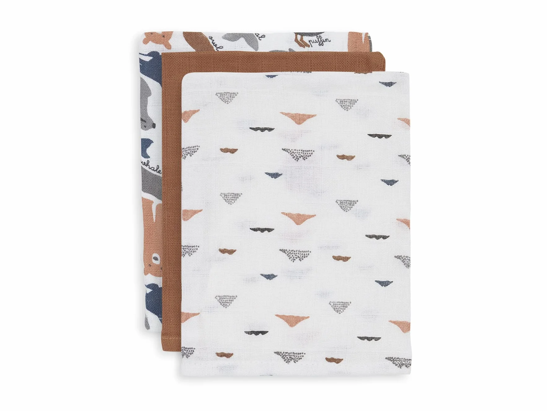 Jollein Gant de Toilette Polar Hydrophile 3 Pièces 20x15 cm Multicolore