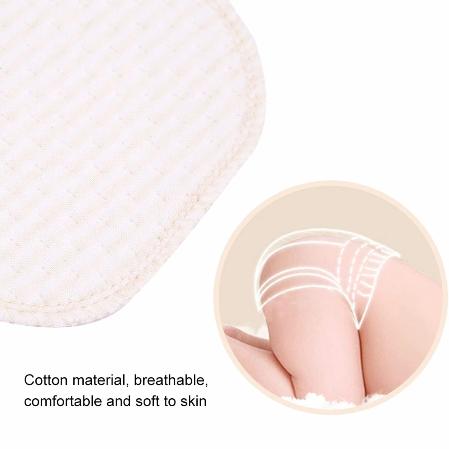 Couches Bébé Coton Doux Respirant Bonne Absorption D'eau Réutilisables Lavables 10 Pcs