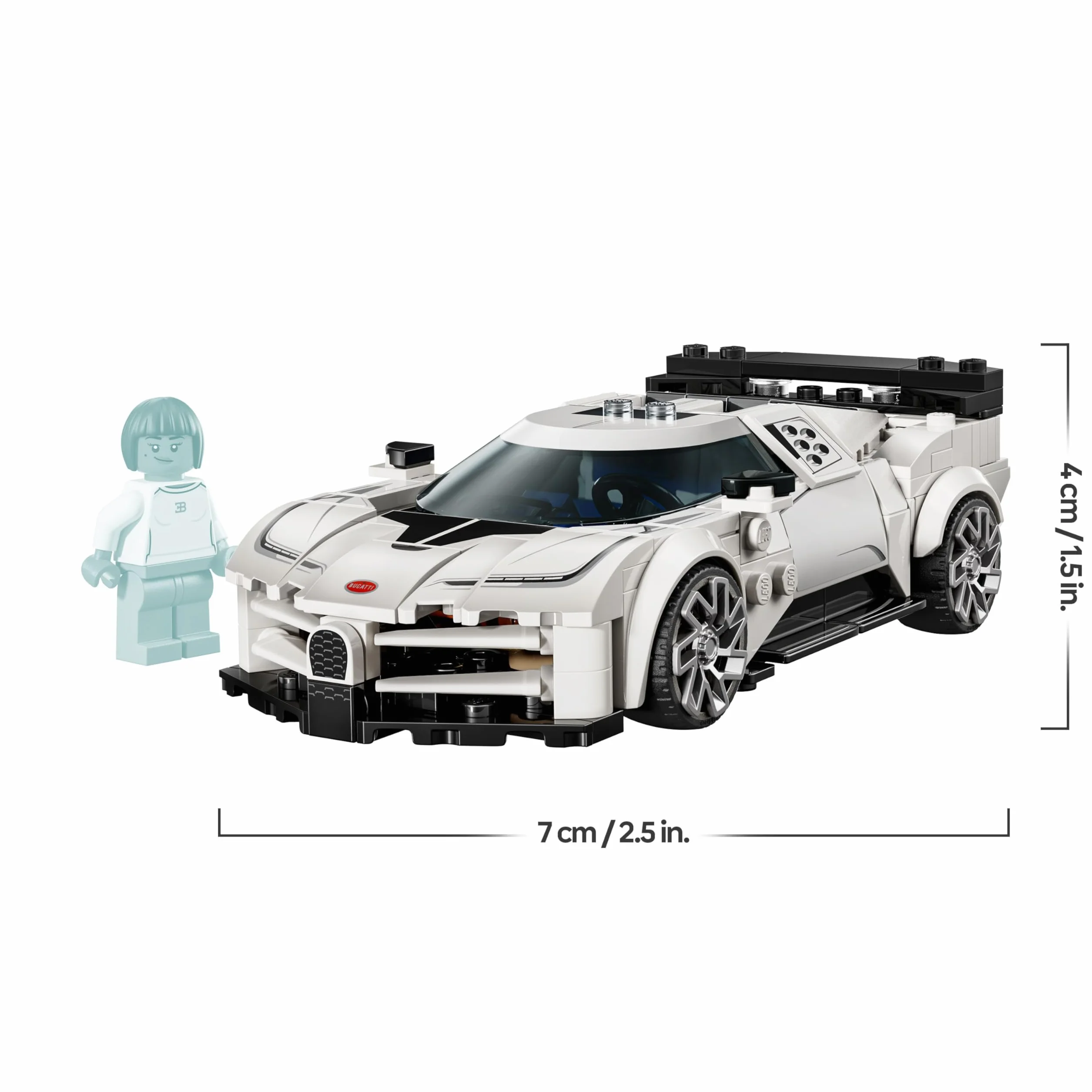 LEGO Speed Champions Bugatti Centodieci Hypercar Voiture de Sport Maquette Minifigurine Pilote 77240