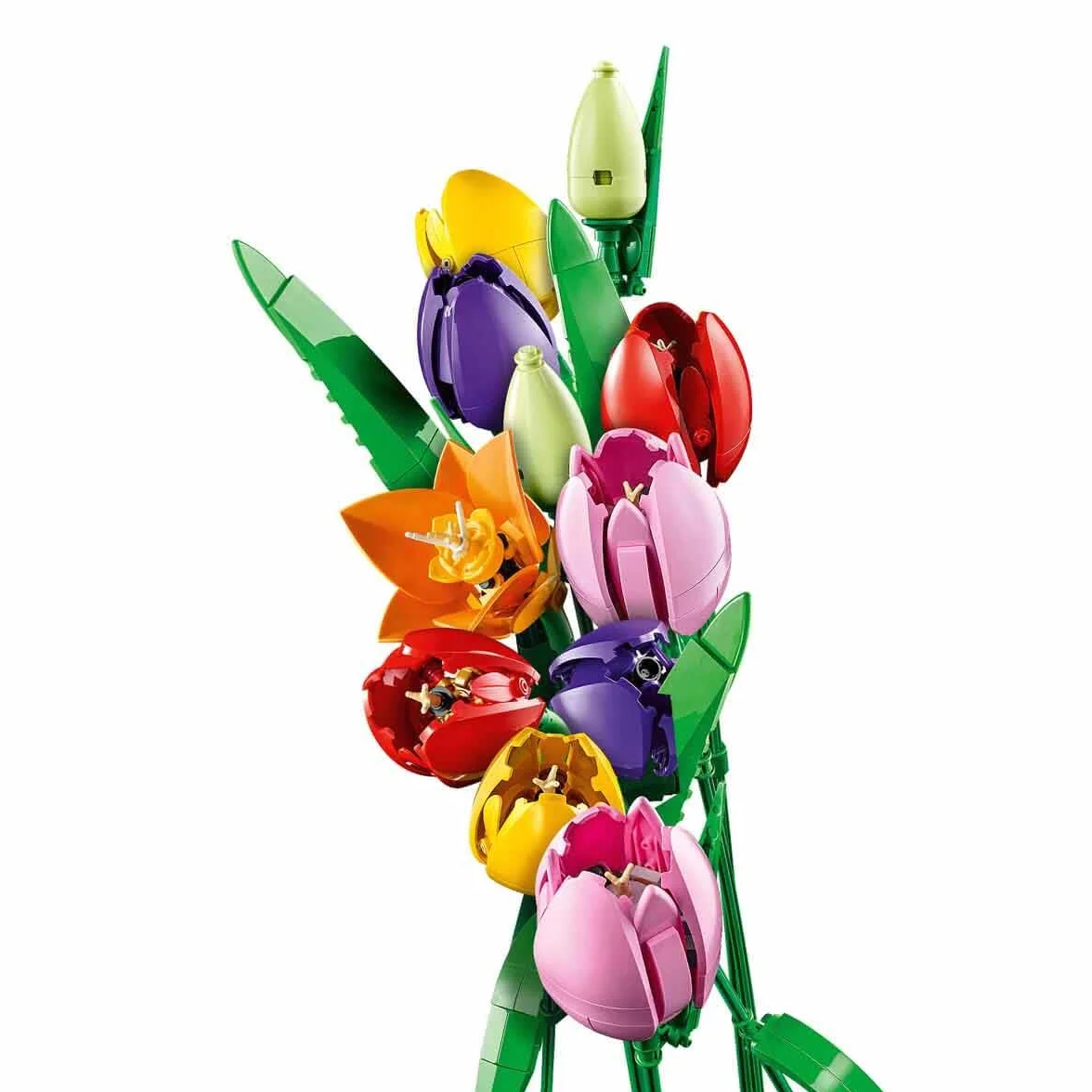 LEGO Botanicals Le Bouquet de Tulipes 11501 Set de Construction pour Adulte Fleurs Artificielles 14 Tulipes 5 Couleurs