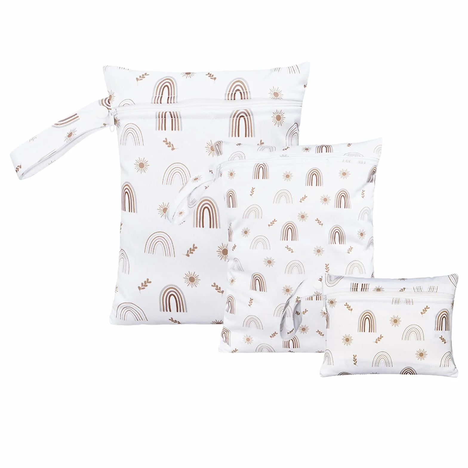 Sac à Couches Lavables Réutilisable Imperméable 3 Pièces pour Natation Camping Voyage