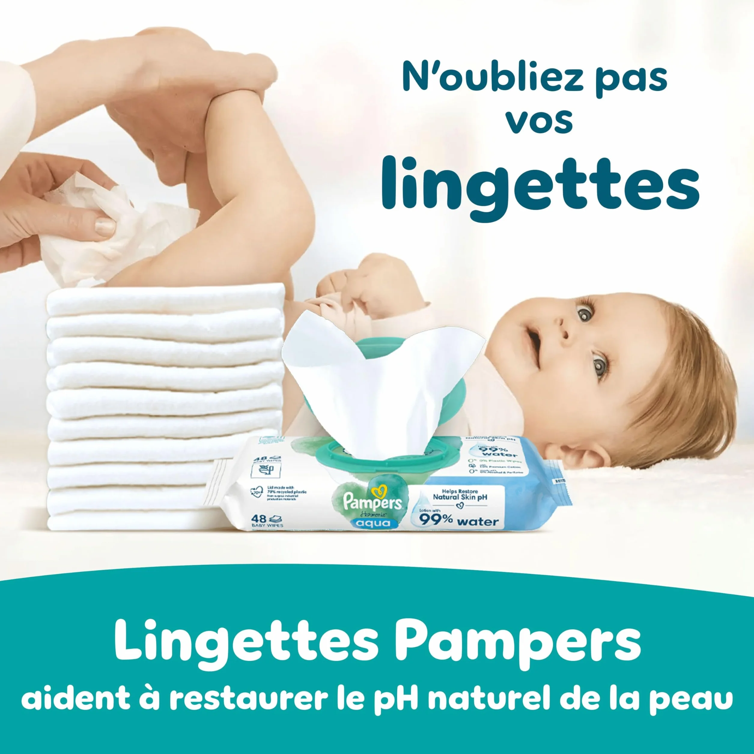 Pampers Baby-Dry Taille 4 108 Couches 9kg-14kg Nuit Confortable Sans Fuites