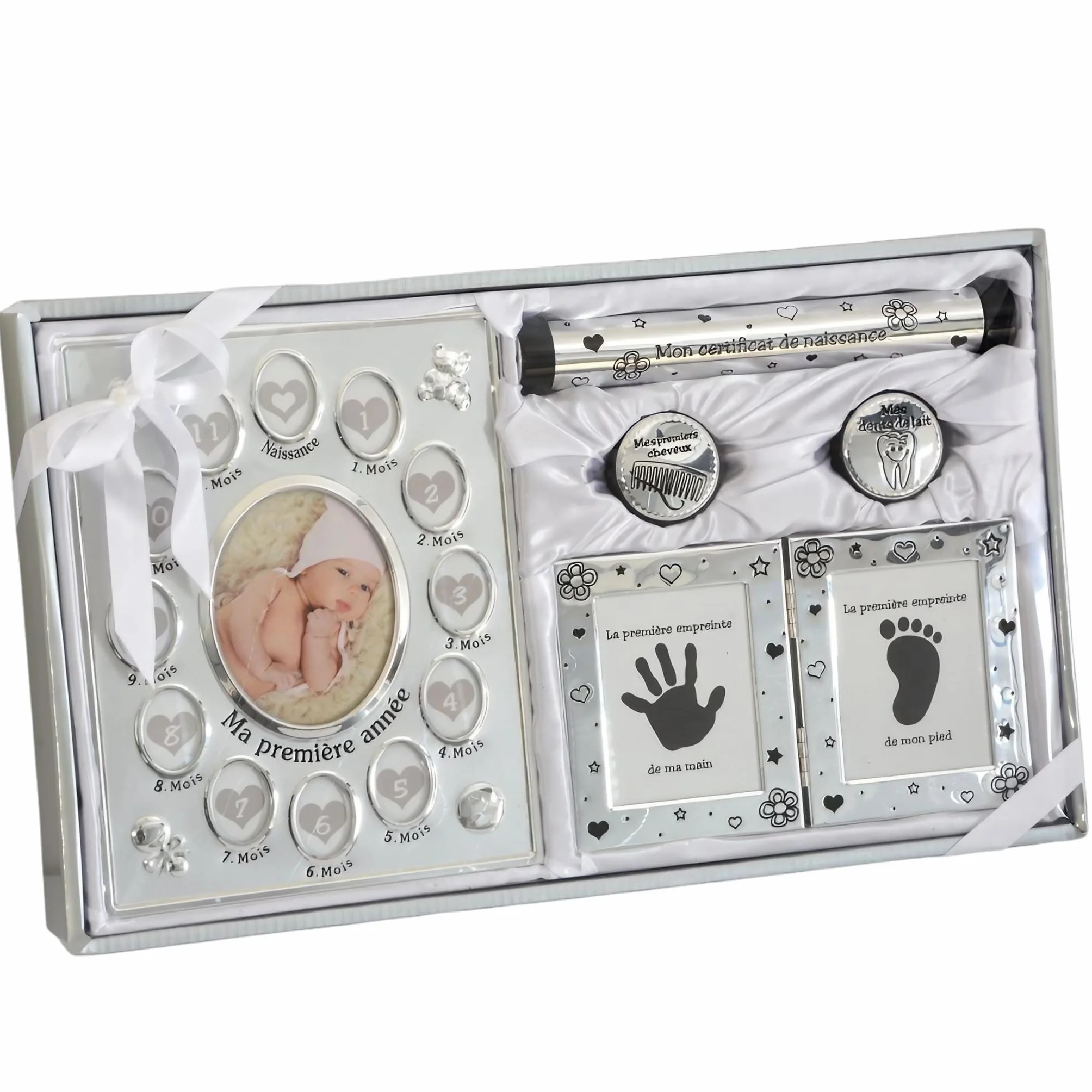 Coffret certificat de naissance pour garçons et filles