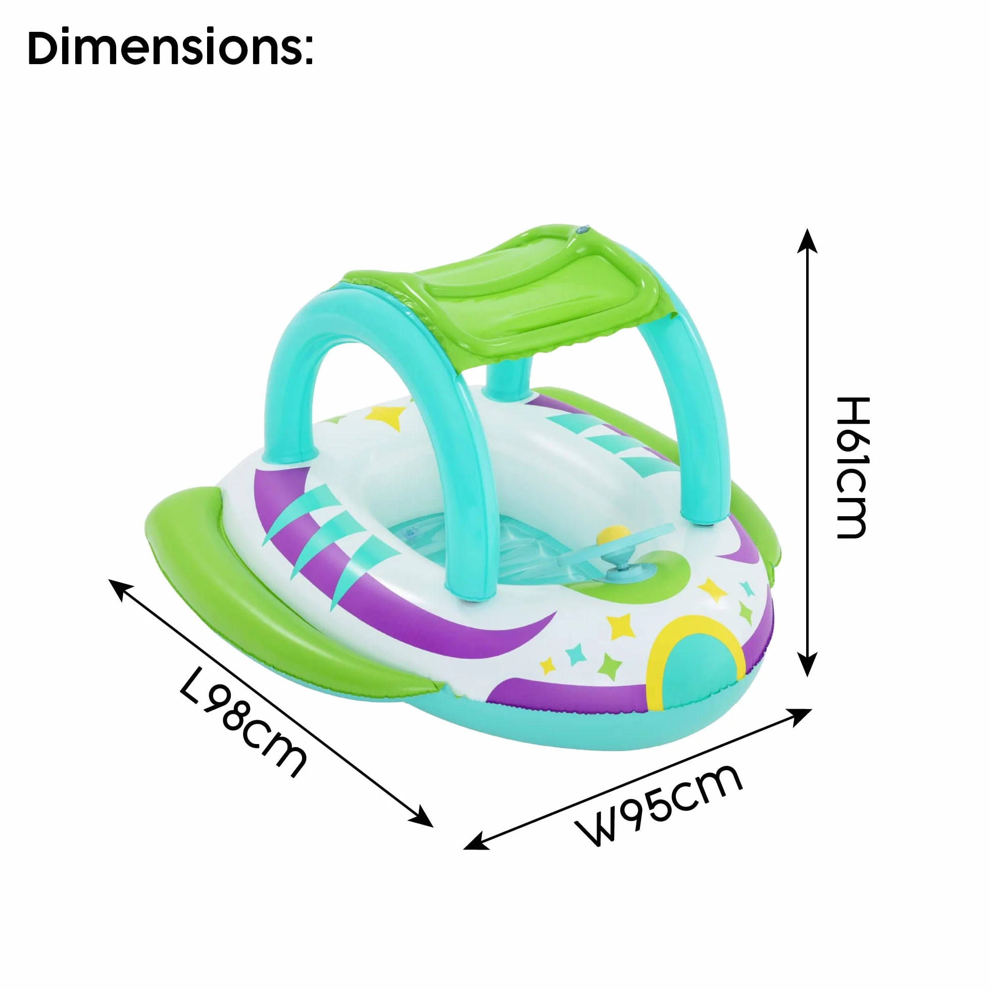 Bestway Inflatable Fox Float for Kids Swimming Pool Toy