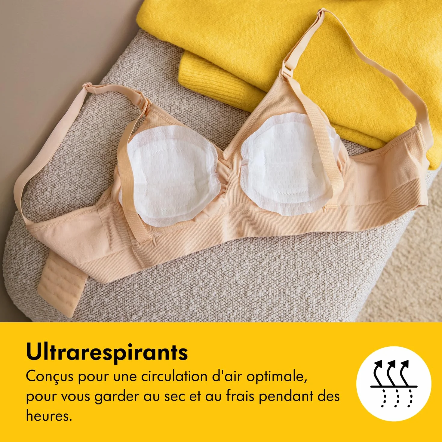 Medela coussinets d'allaitement ultrarespirants absorbants discrets lot de 120