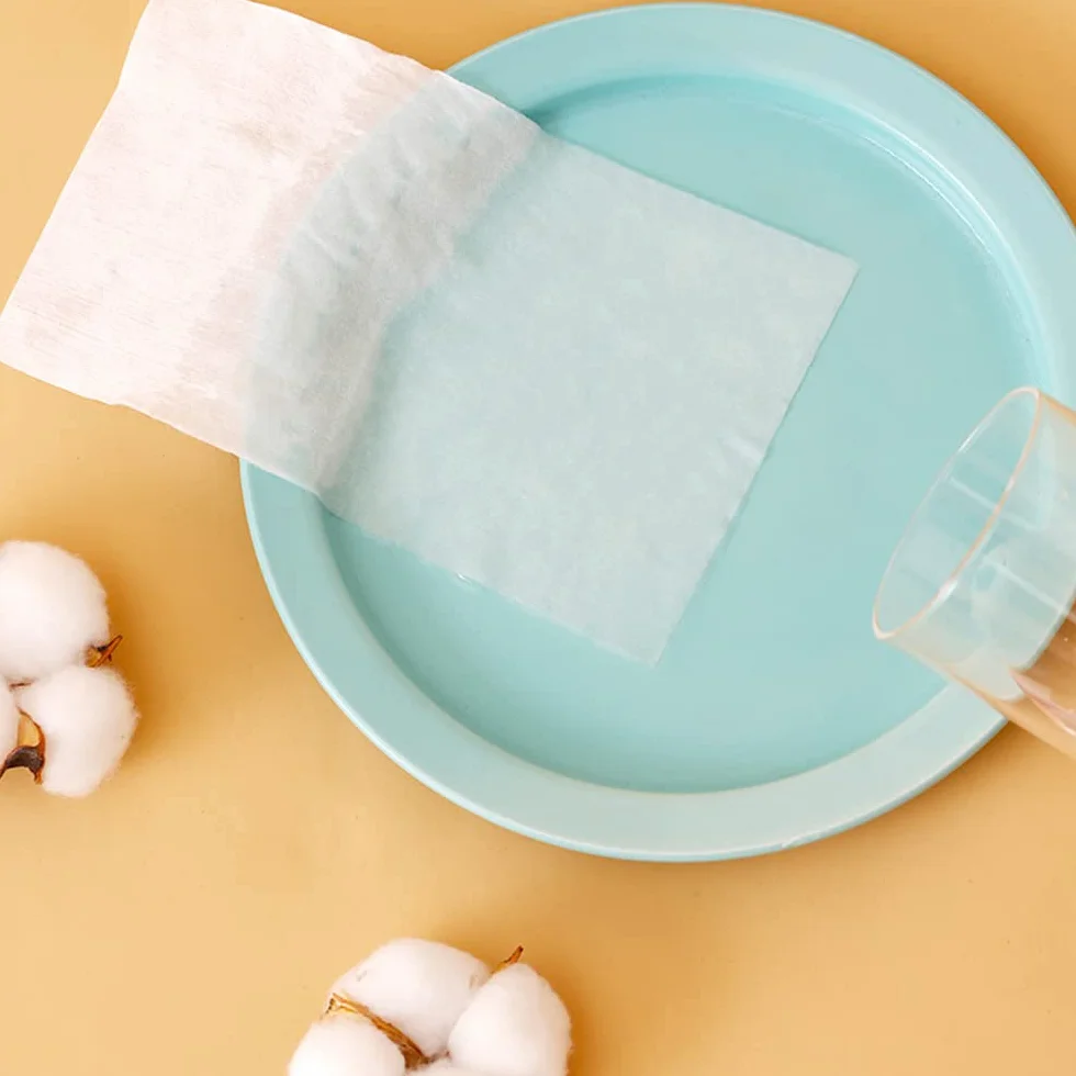 Serviettes en coton doux 15 x 20 cm absorbantes jetables pour visage