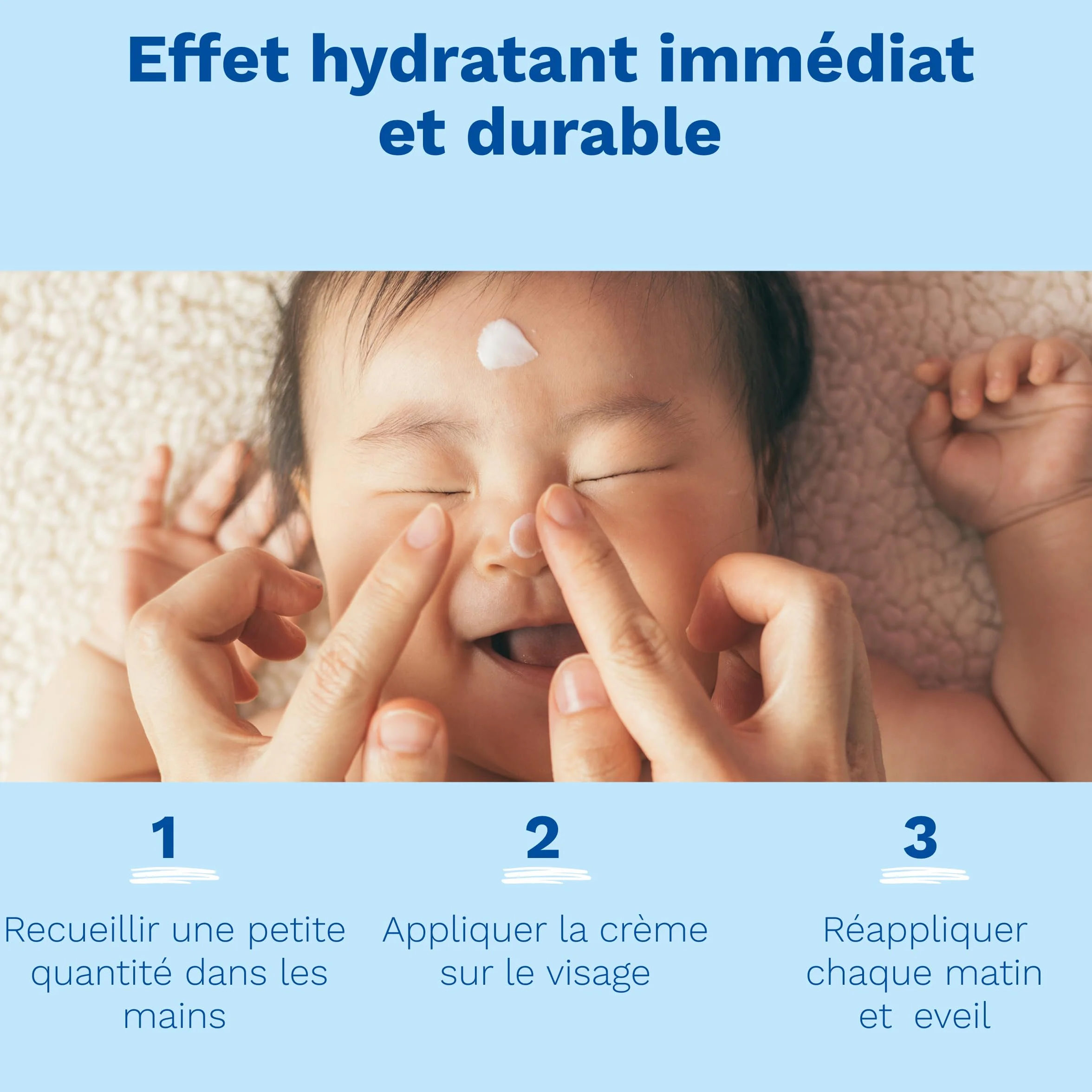 Mustela Crème Visage Hydra Bébé Soin Quotidien Nourrissant 97% d'Ingrédients d'Origine Naturelle