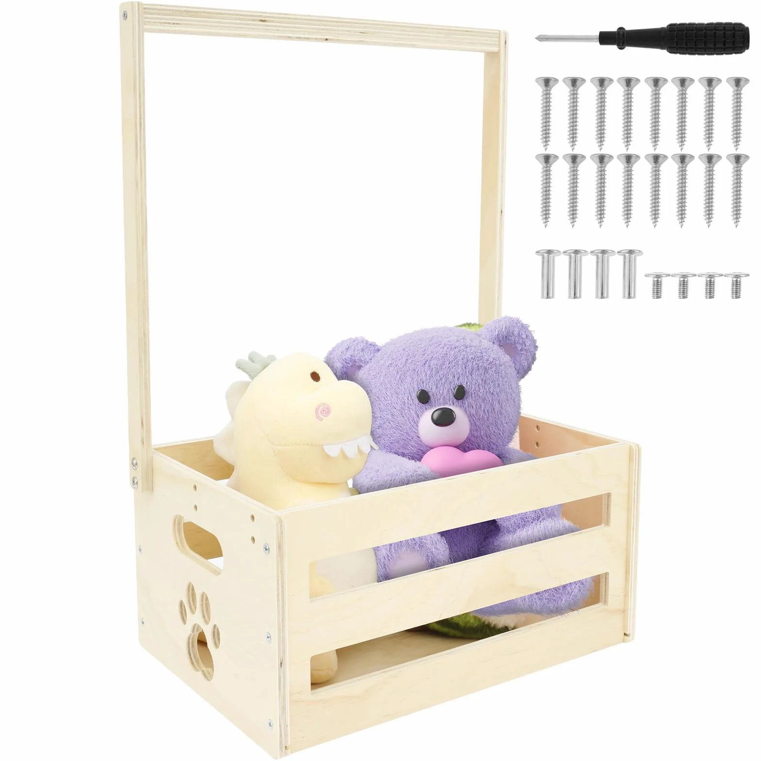 Panier cadeau bébé boîte en bois rangement porte-vêtements