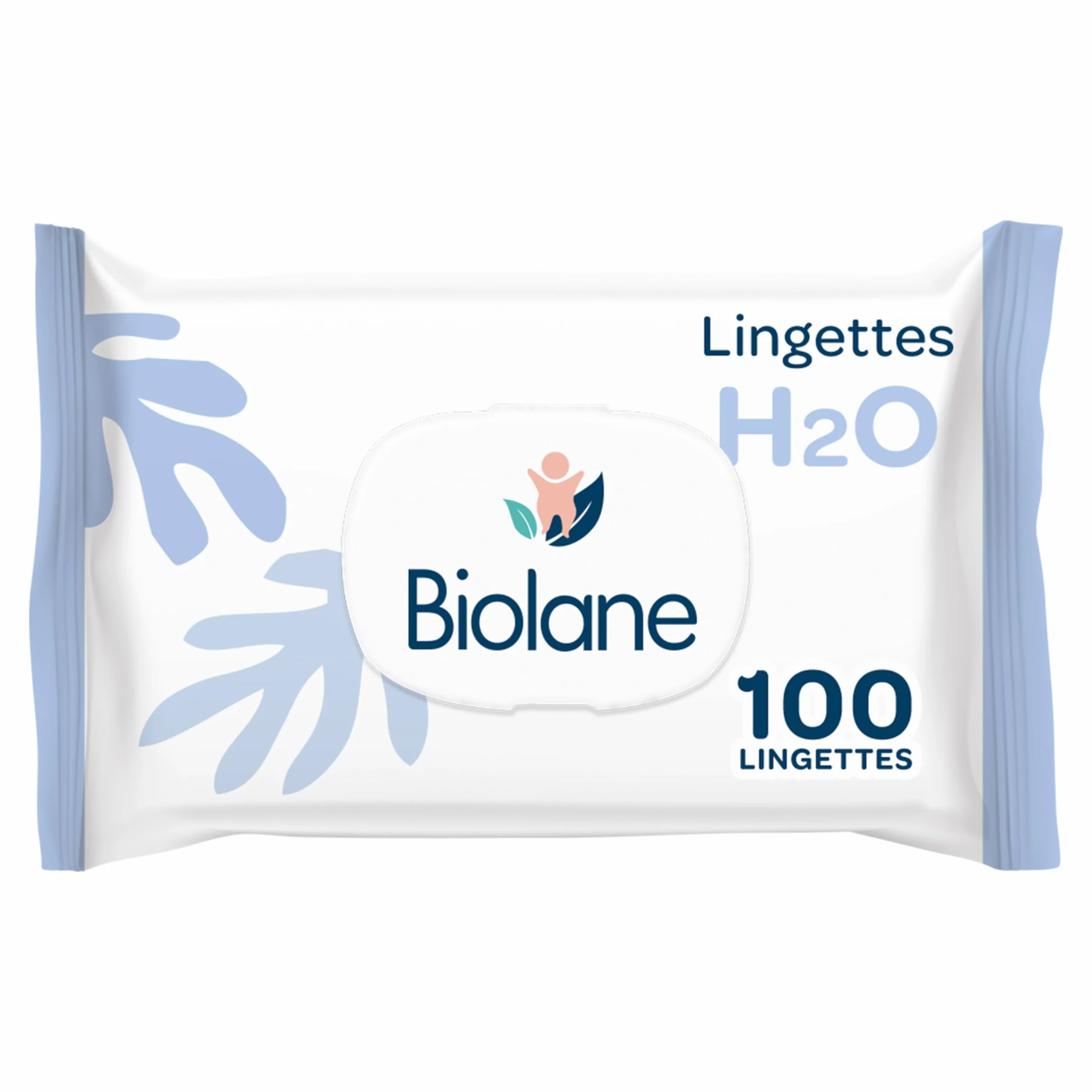 BIOLANE Lingettes bébé à l'eau 100 pièces 99% d'origine naturelle dès la naissance