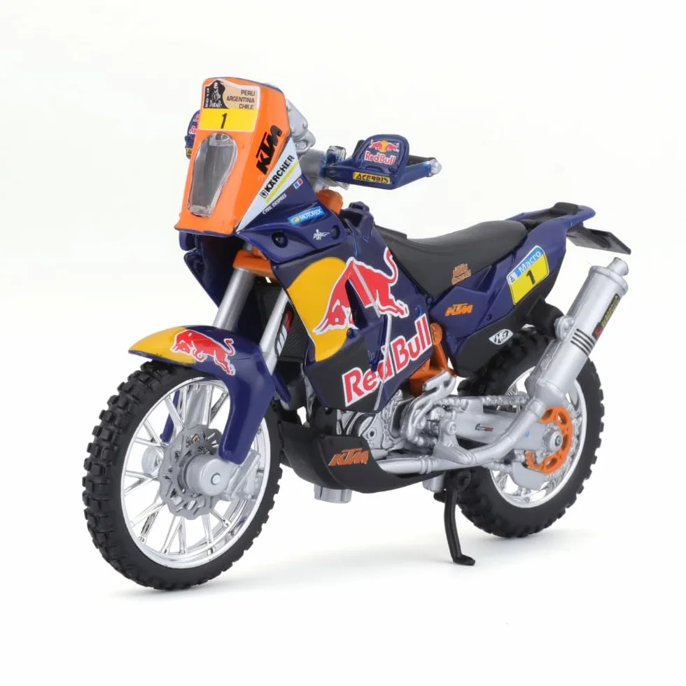 Bburago 51072 KTM 450 Rallye 1/18 Modèle Moulé sous Pression Factory Racing Team