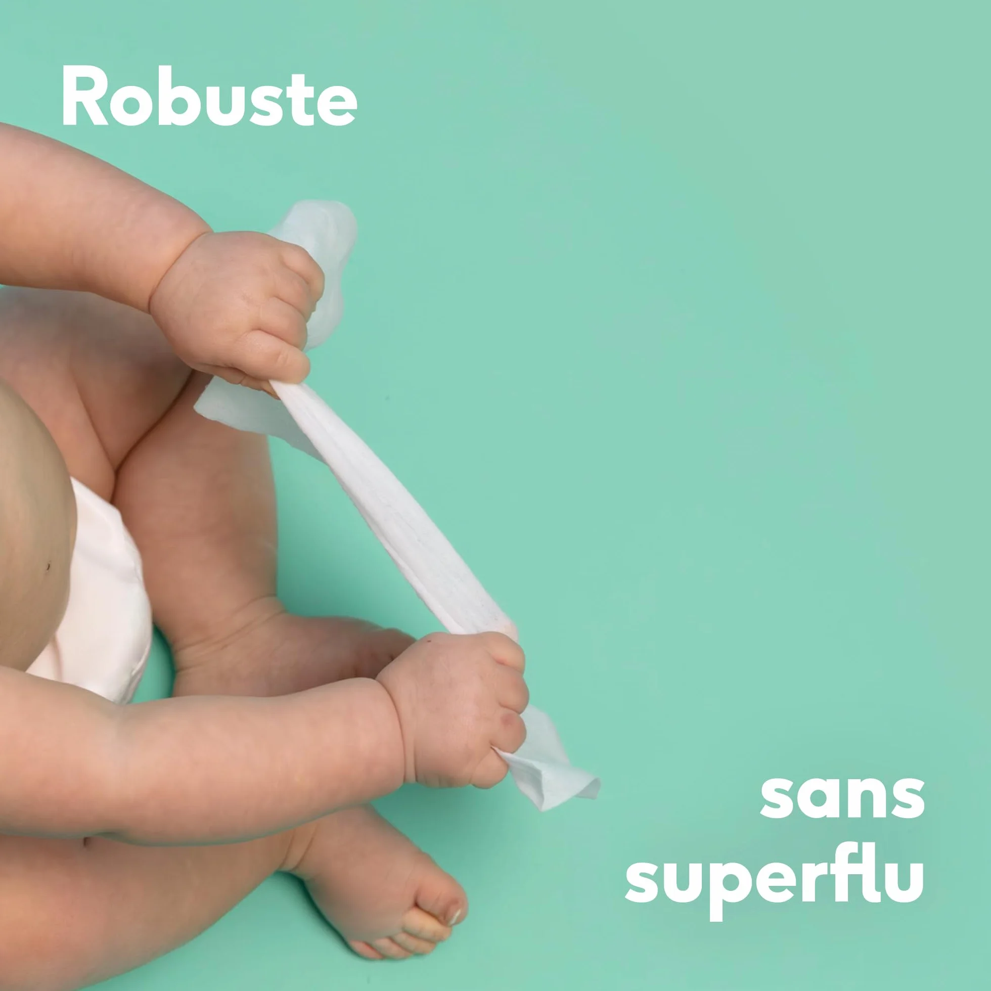 Naïf Lingettes humides sans plastique 162 lingettes 99% d'eau 0% parfum bébé