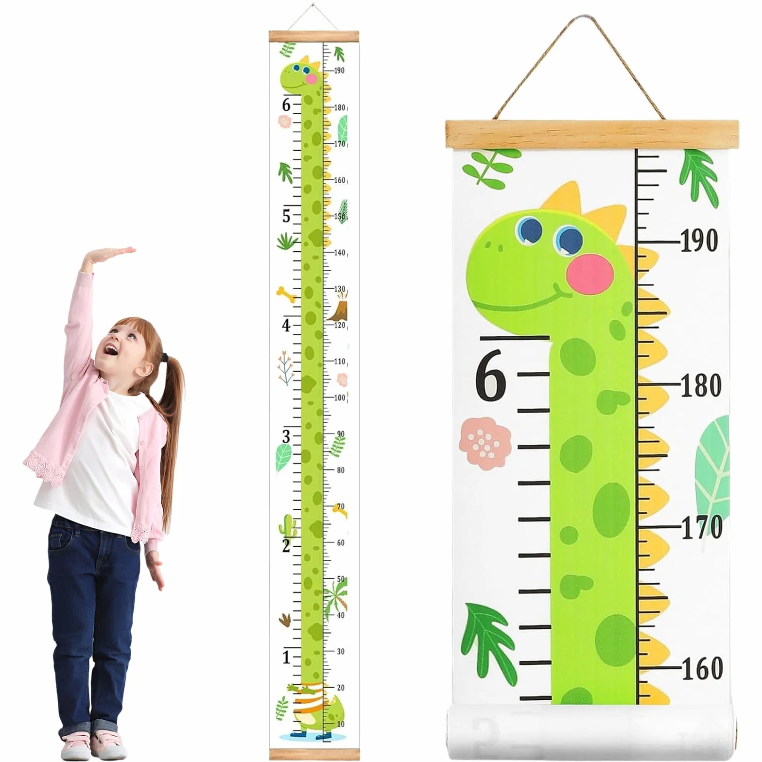 Toise Pliable en Bois Murale Enfant 200cm x 20cm CATOR