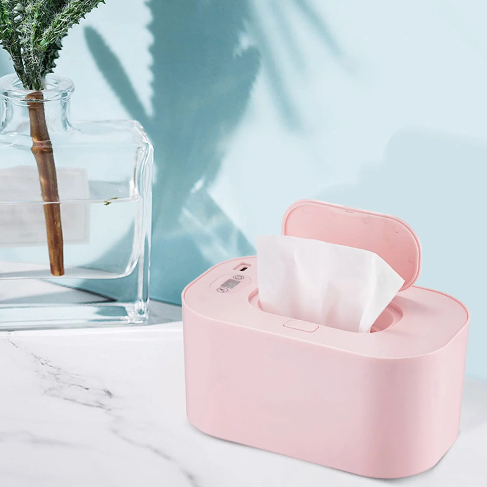 Chauffe-lingettes humides USB bébé 10W 3 modes température constante grande capacité portable