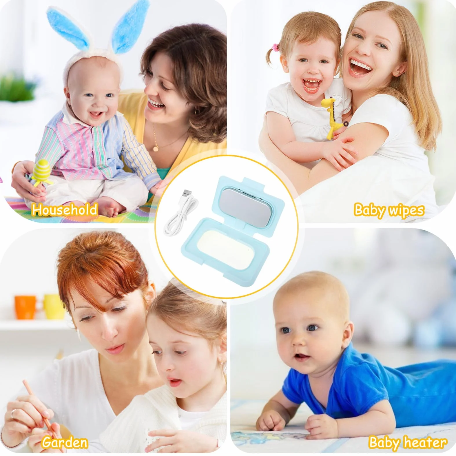 Chauffe-serviettes portable Abaodam avec thermostat pour serviettes et lingettes humides