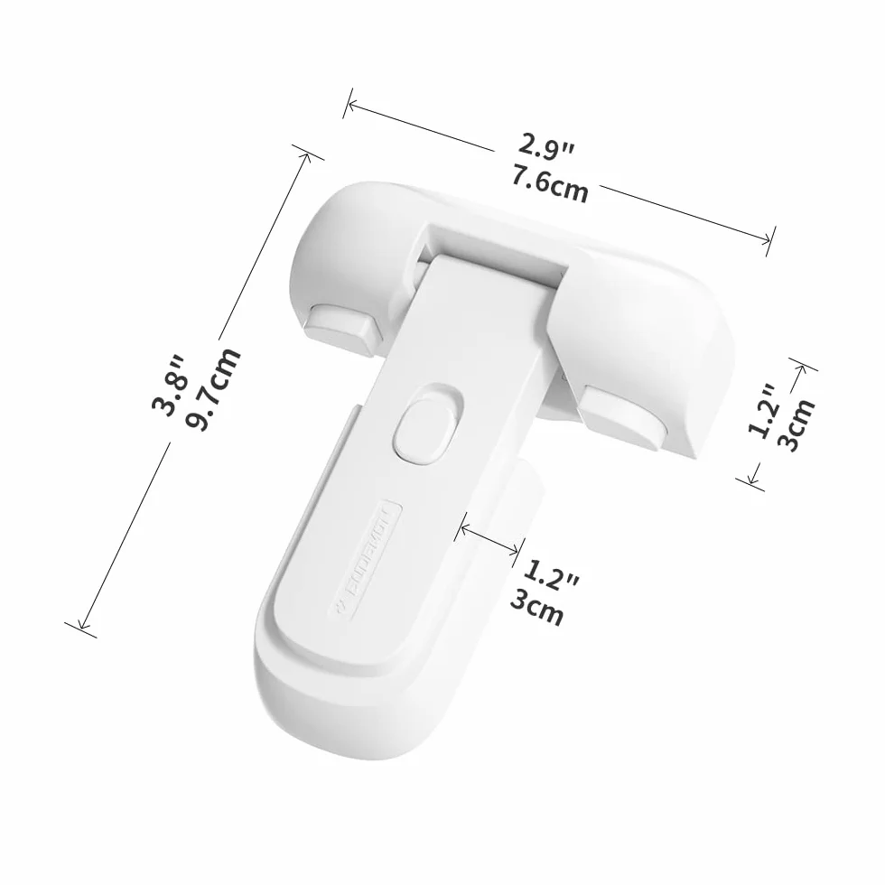 EUDEMON Serrure de porte réfrigérateur à l'épreuve des enfants 25mm blanc