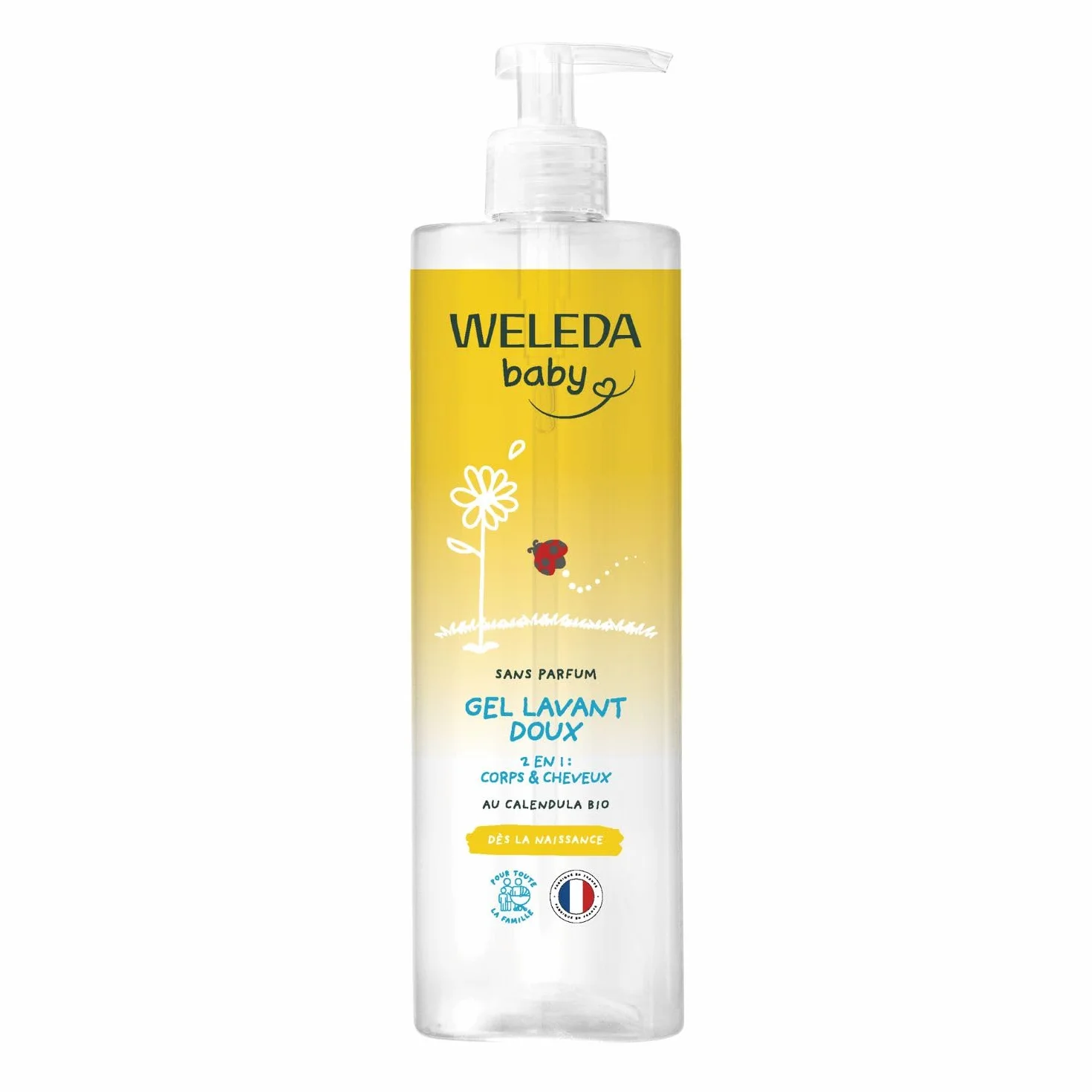 WELEDA Gel lavant doux au Calendula sans parfum 400 ml