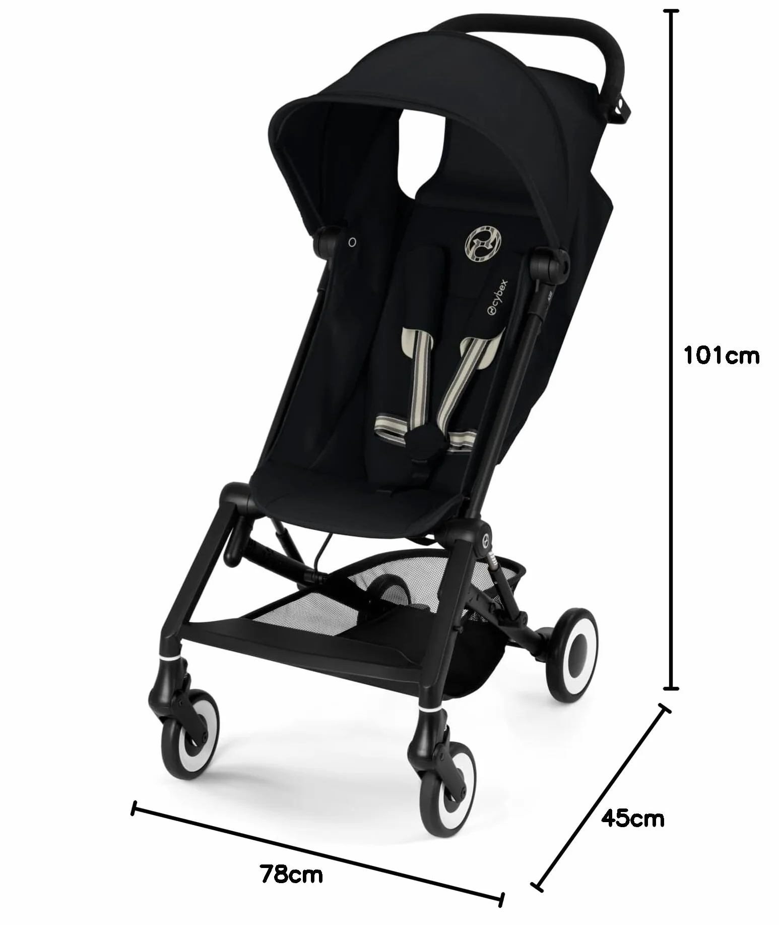Poussette CYBEX Gold AGIS, De 6 mois à 4 ans environ 22 kg max, Magic Black