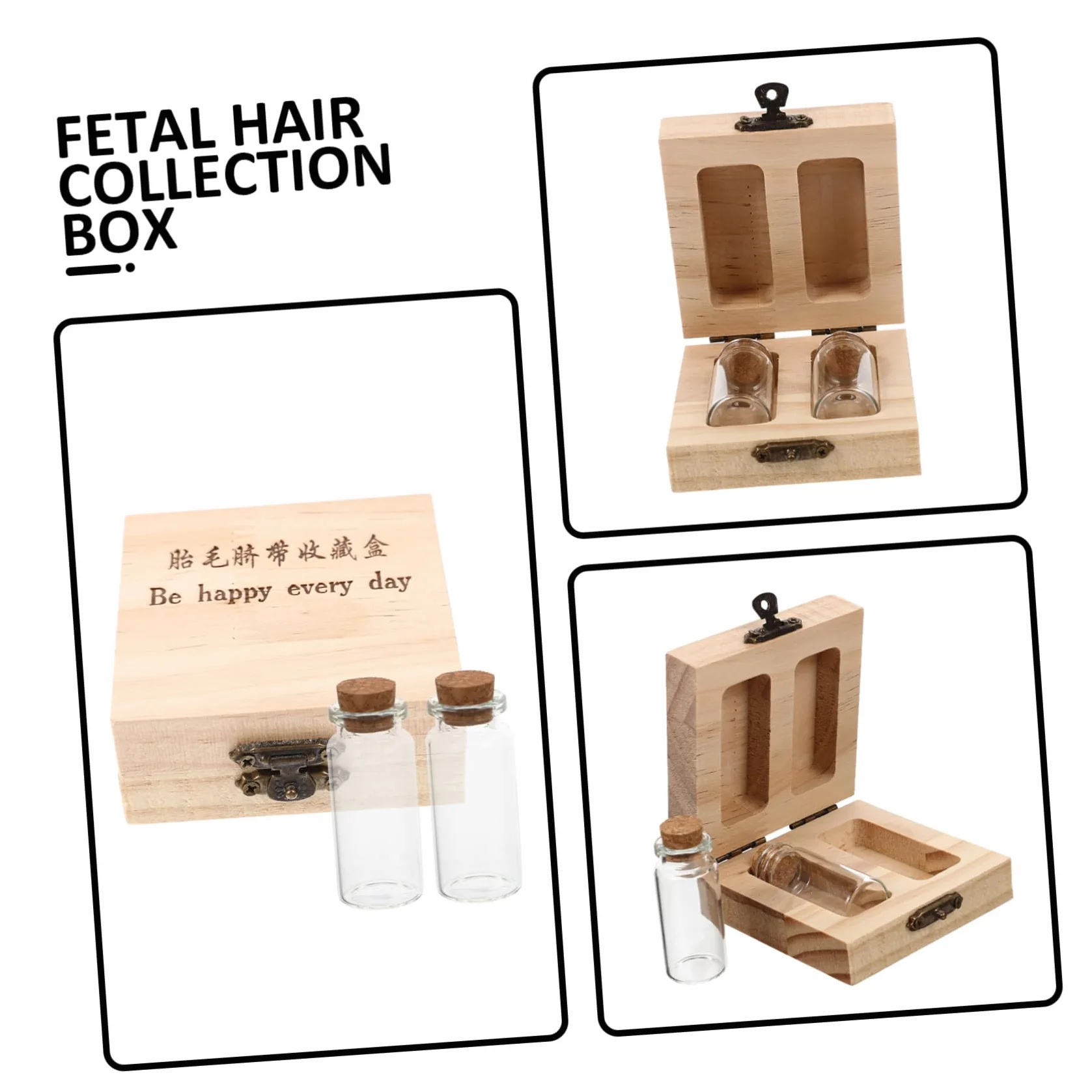Garneck Support de rangement en bois pour bébé