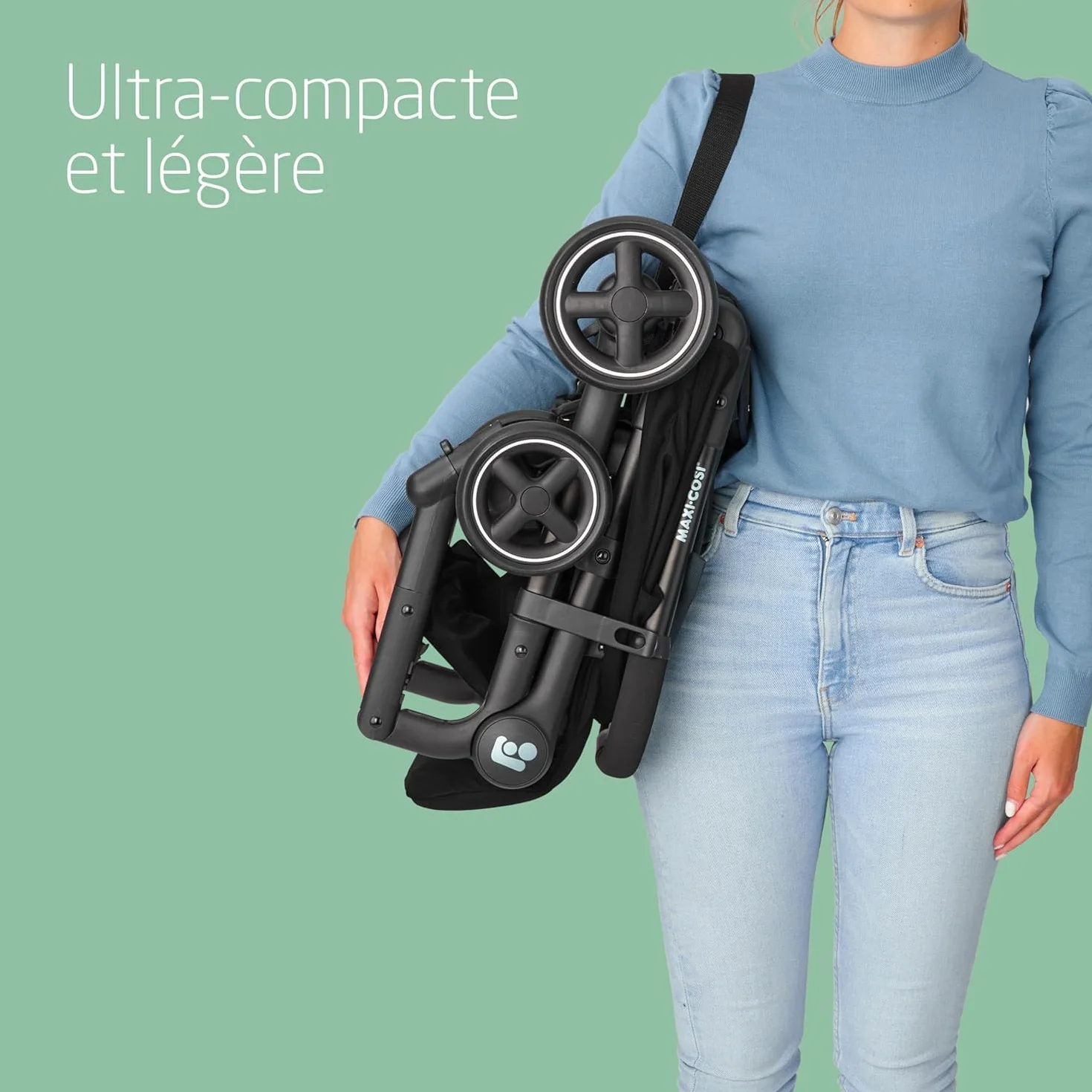 Maxi-Cosi Lara² Poussette Canne 0-4 ans 0-22 kg Légère Compacte Essential Black