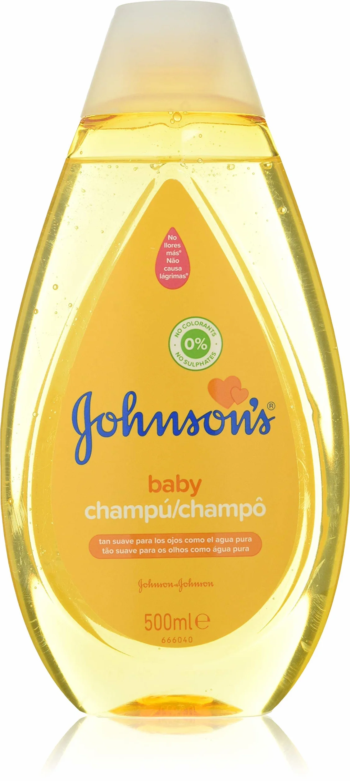 Johnson's Baby Classic Shampooing Cry No More 500 ml Hypoallergénique pH Équilibré Sans Sulfate Ni Parabène