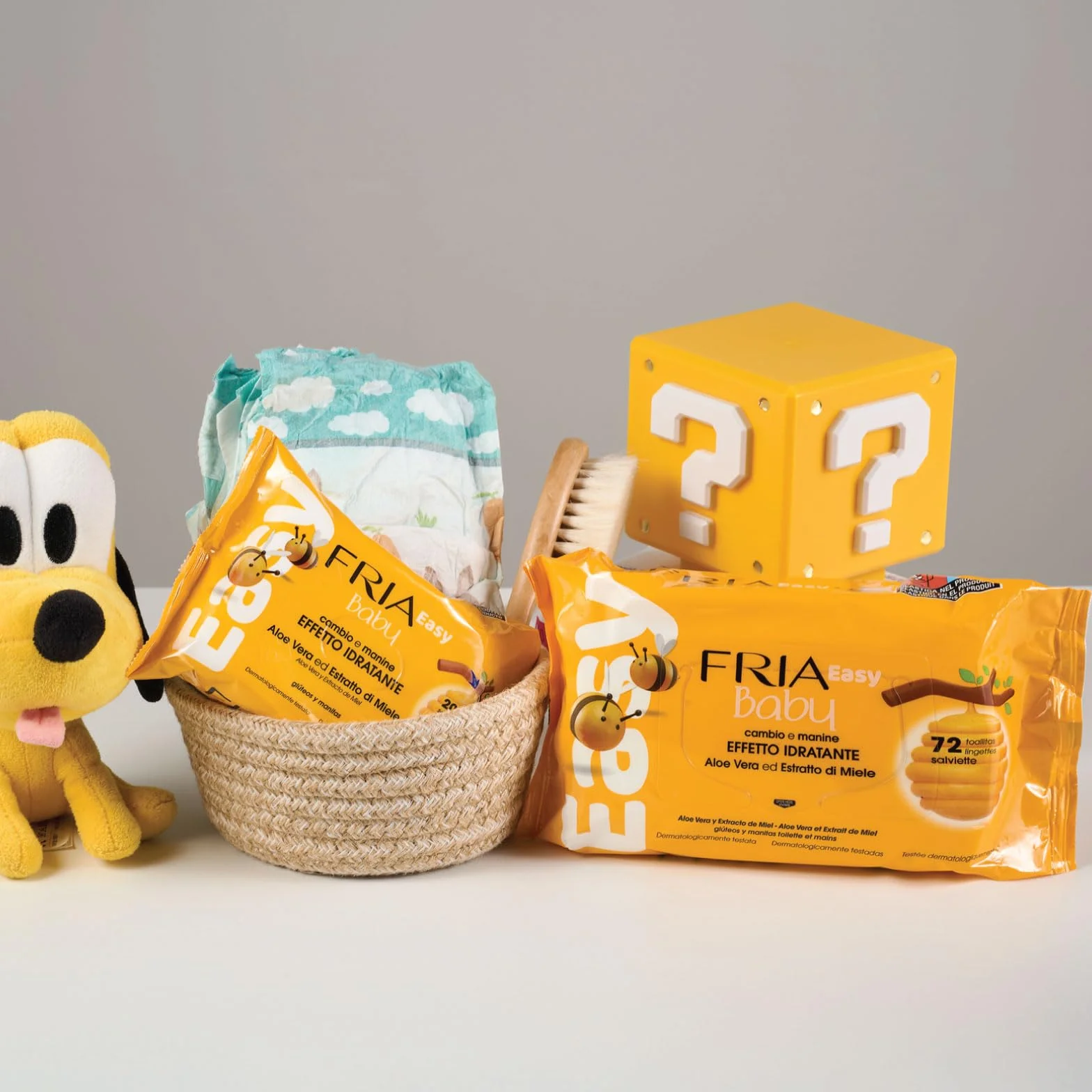 Easy Baby Lingettes de changement de couches à l'aloe vera et au miel, hydratantes, testées dermatologiquement, 288 pièces
