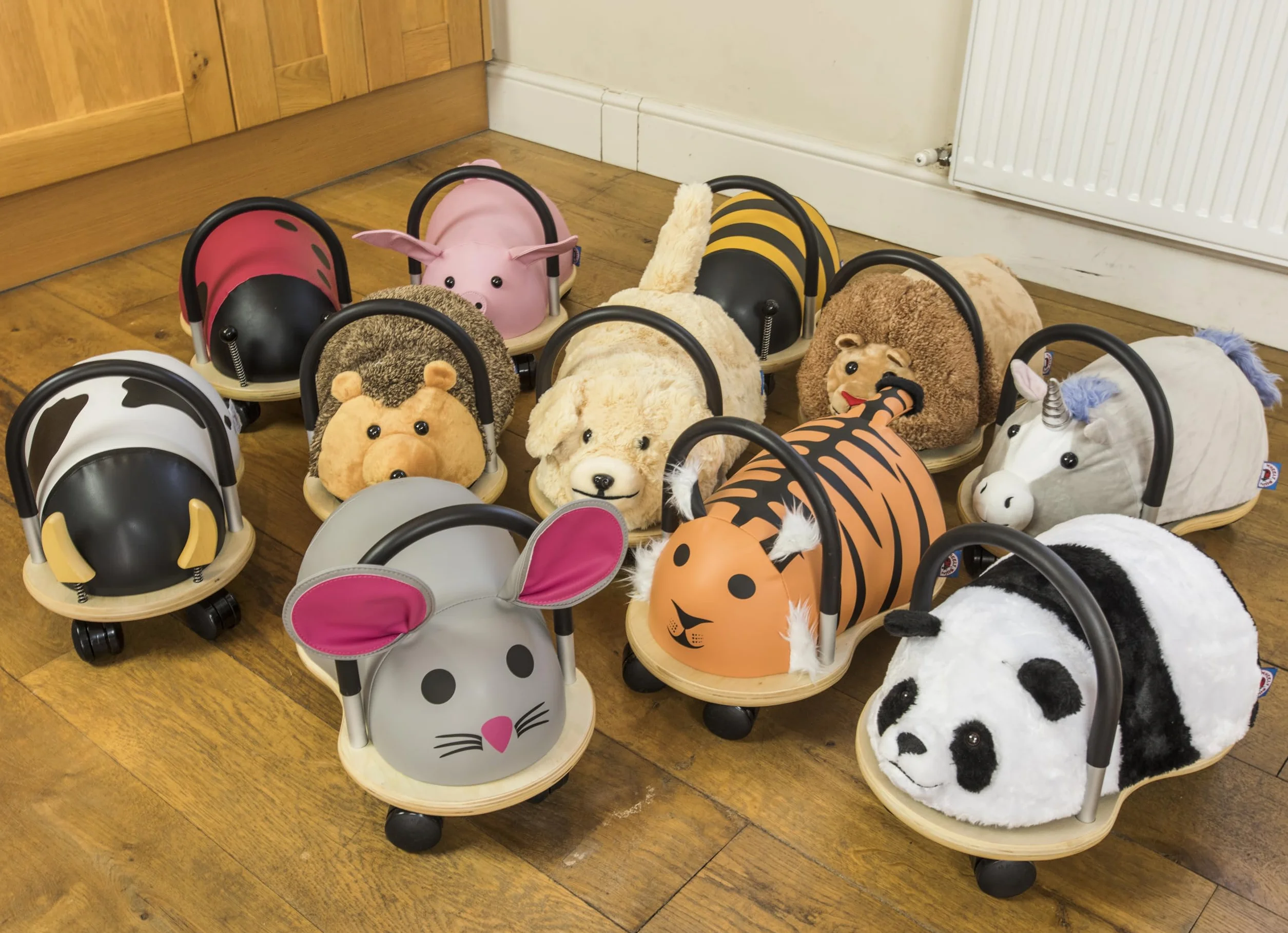 Wheely Bug Trotteur Souris multi-directionnel bois 1-3 ans