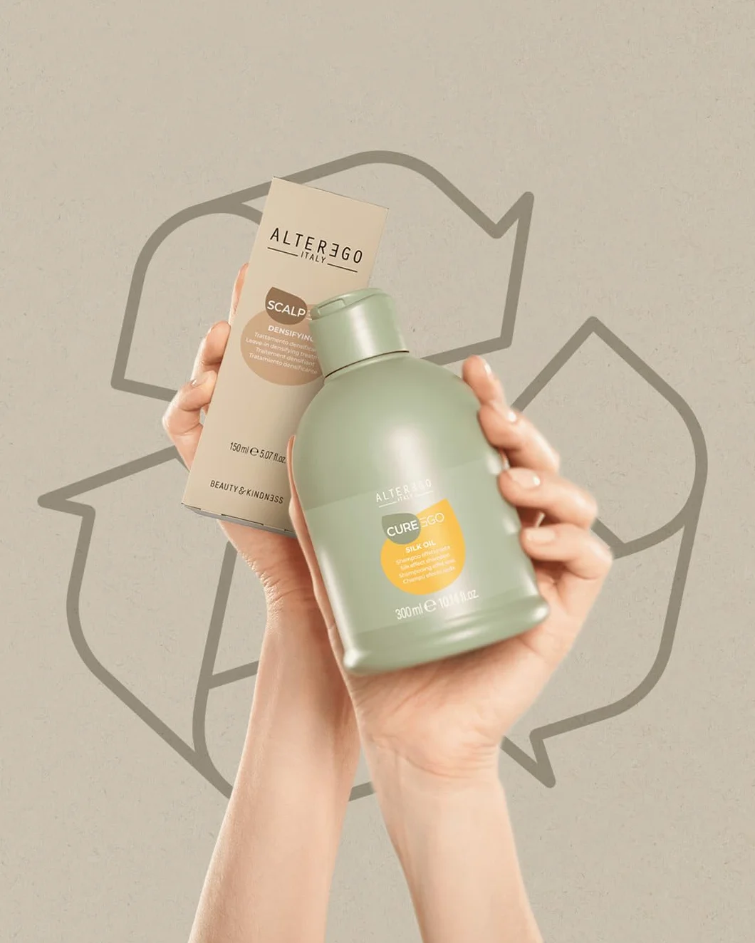 Alterego CureEgo Silk Oil Shampoo 950ml szampon jedwabny