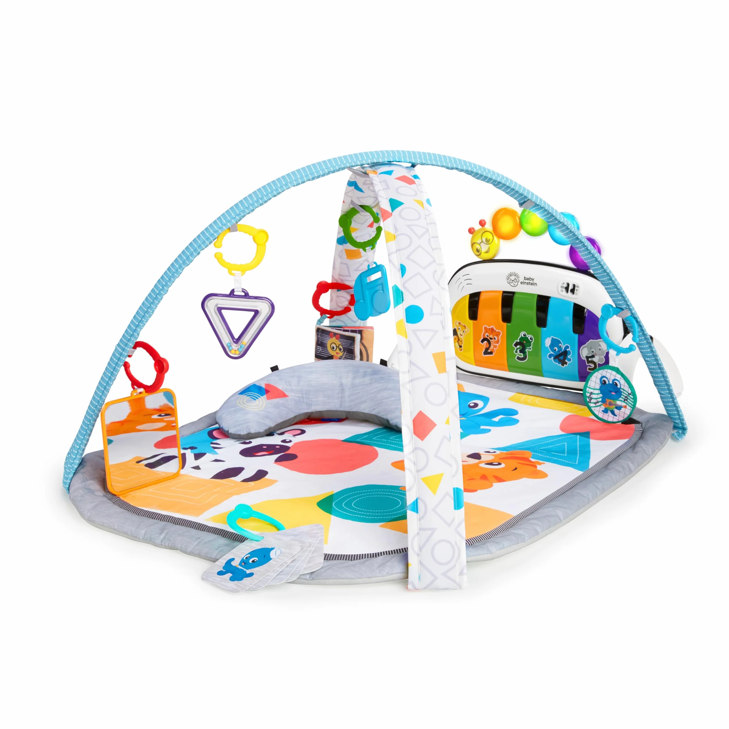 Baby Einstein Tapis Musical D'Éveil 4 en 1 Kickin' Tunes Piano Bébé 70+ sons 25+ min musique lumières