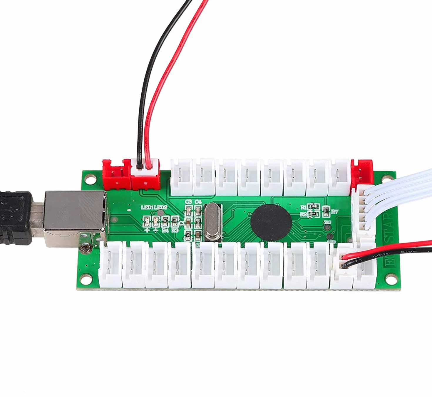 Fosiya Zero Delay Arcade USB Encoder PC Joystick pour Windows Linux MAME Raspberry Pi Retropie 1 Player 5pin