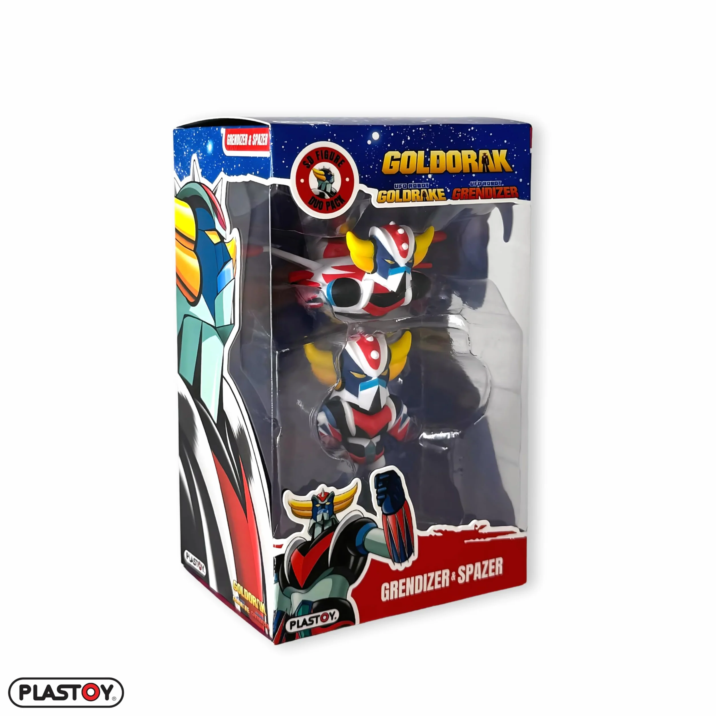 Plastoy Goldorak Duo figurines Spacer et Goldorak debout PVC 7 cm