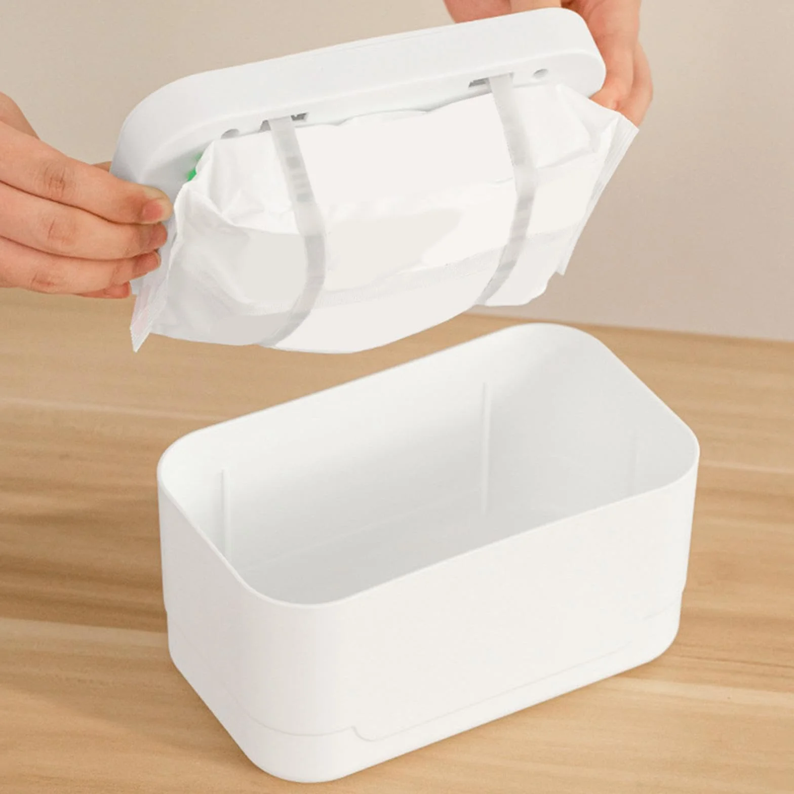 MagiDeal Chauffe-lingettes silencieux distributeur lingettes humides portable bébé affichage numérique blanc