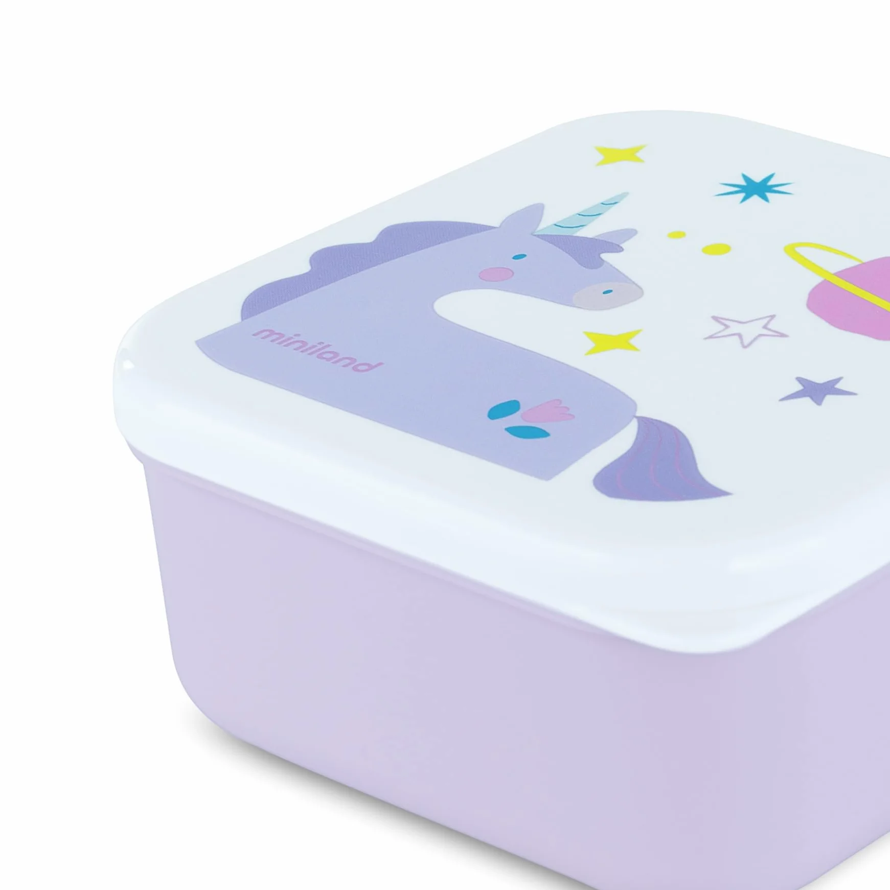 Miniland Set de 3 Boîtes à Déjeuner Enfant Empilables Lavables au Lave-Vaisselle Sans BPA
