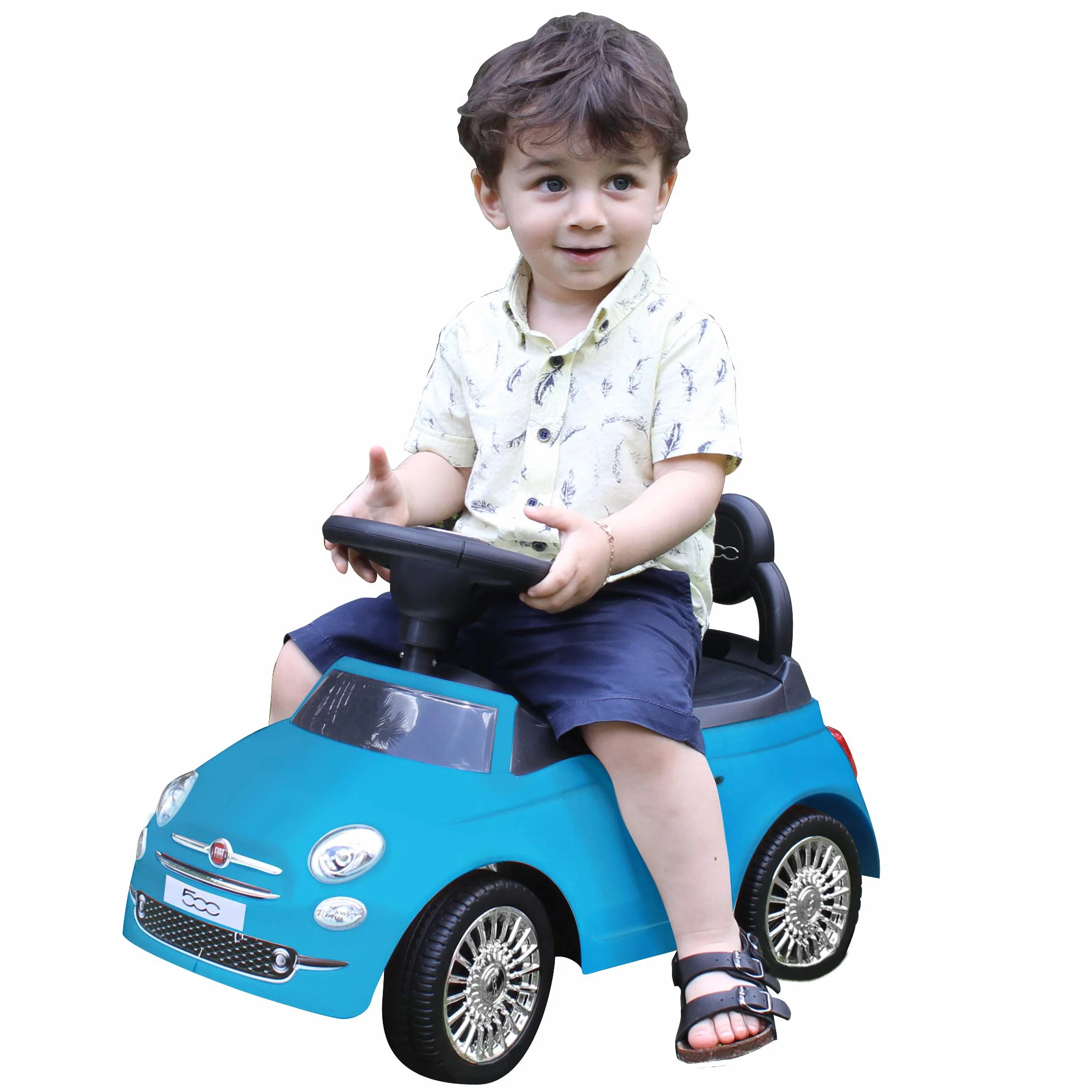 Trotteur Fiat 500 Bleu Plastique Poids Max 25 Kg 12 Mois