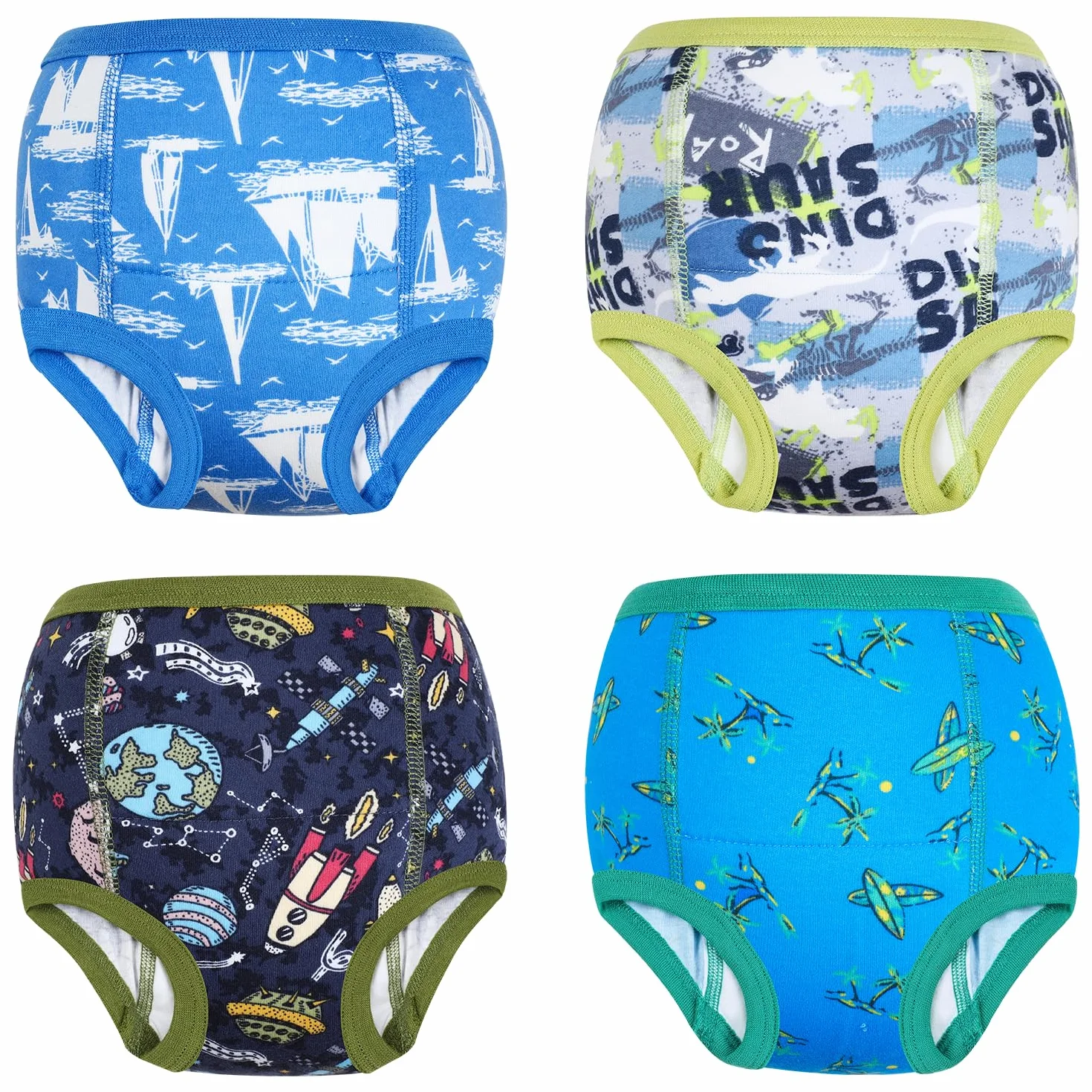 MOEMOE BABY Culotte Apprentissage Propreté Garçon, 4 Paquets