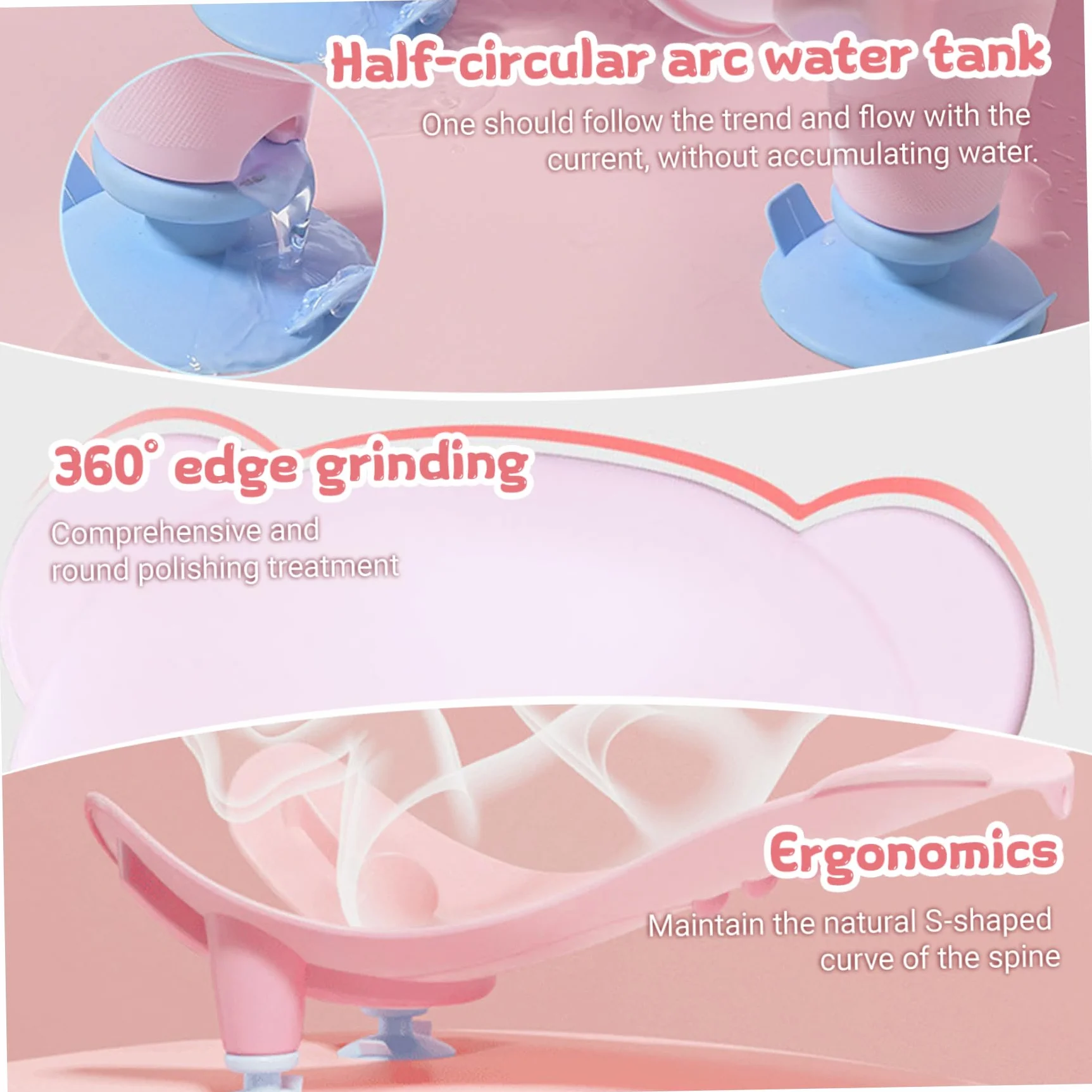 Bassin de bain pour nourrissons multifonctionnel avec ventouse, lavabo portable bébé trou suspendu