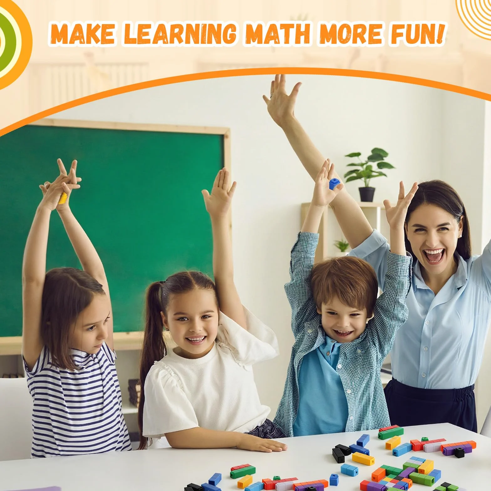 300 Pièces Cube Mathématiques, Blocs de Construction, Cubes à Empiler Calcul Montessori, Numberblocks, Blocs de Nombres pour Enfants