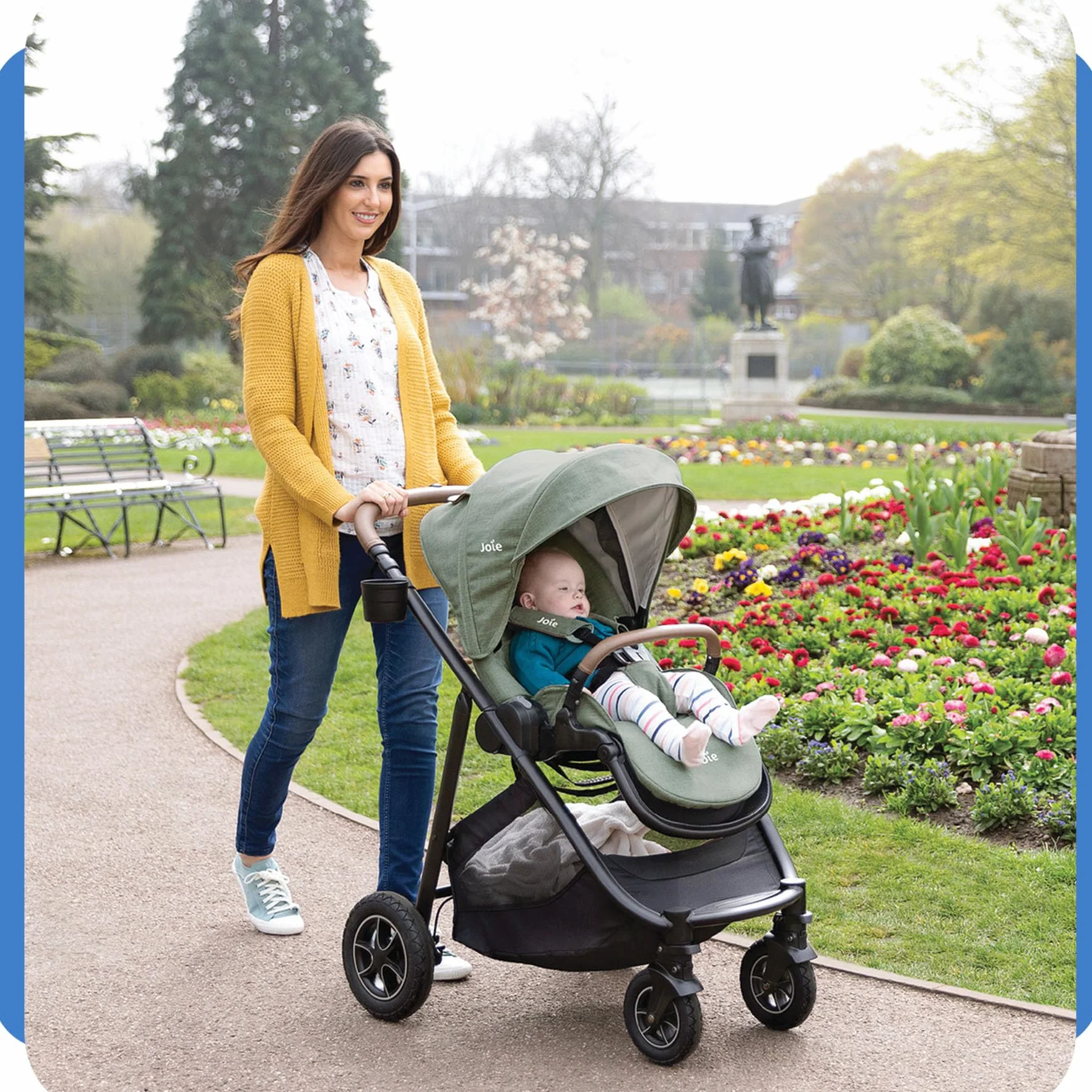 JOIE VERSATRAX Poussette Assise Réversible Pliable Roues Anti-Crevaison 22 kg