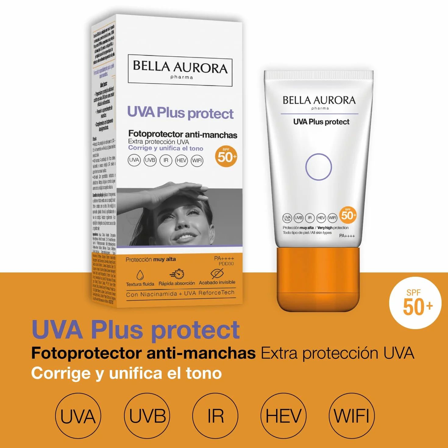BELLA AURORA UVA Plus Protect écran solaire anti-taches SPF50+