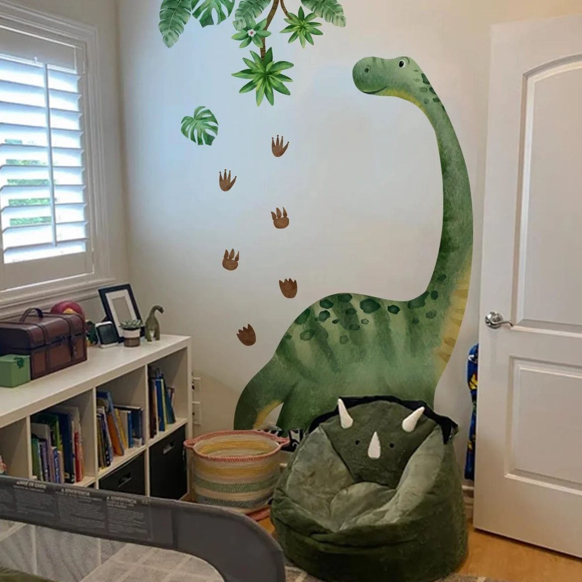 WandSticker4U® Autocollant mural dinosaure enfant 139x176 cm Déco murale chambre garçon fille