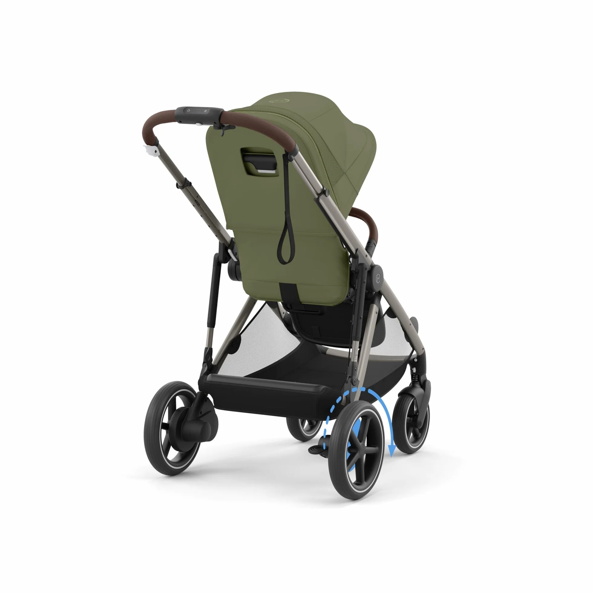 CYBEX Poussette Gold e-GAZELLE S tout-en-1 propulsion électrique 22 kg vert mousse